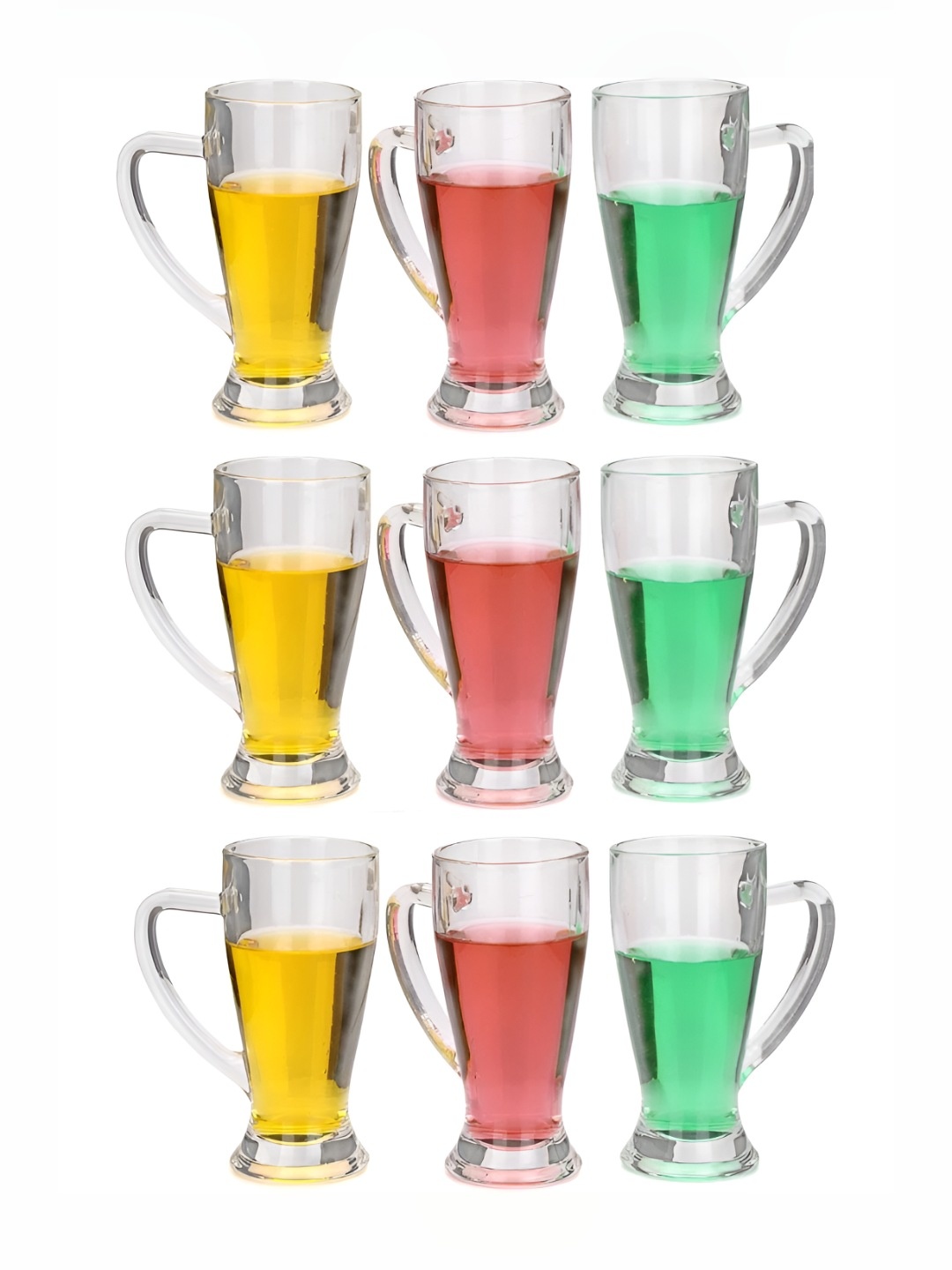 

1ST TIME Transparent 9 Pieces Glass Dishwasher Safe Bar Glasses