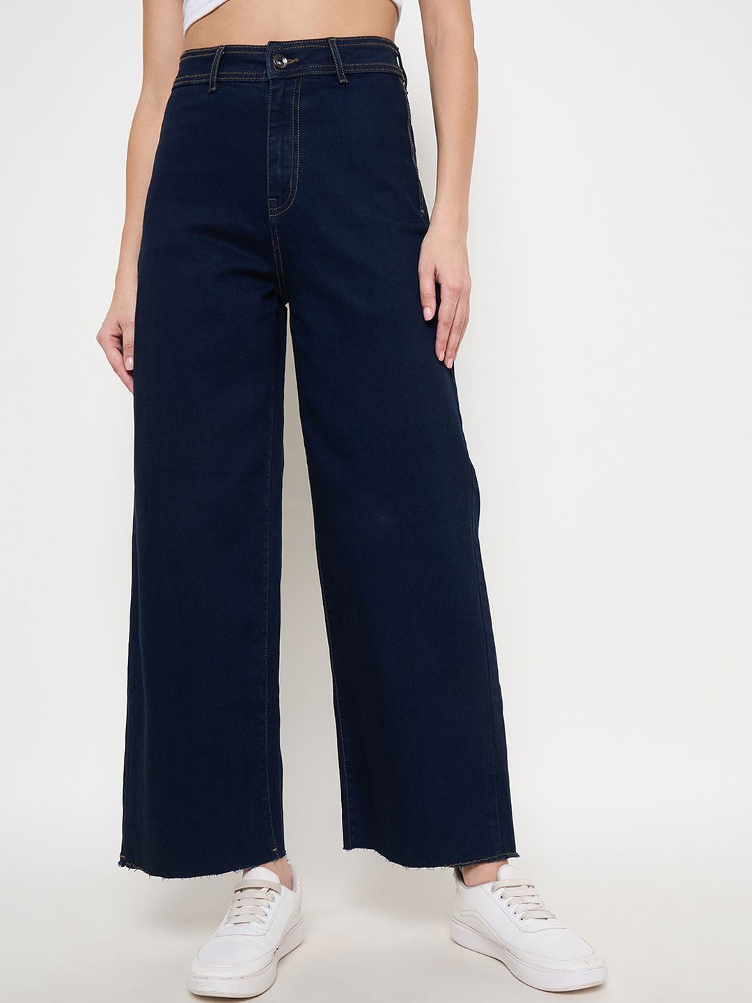 

Madame Women Wide Leg Jeans, Blue