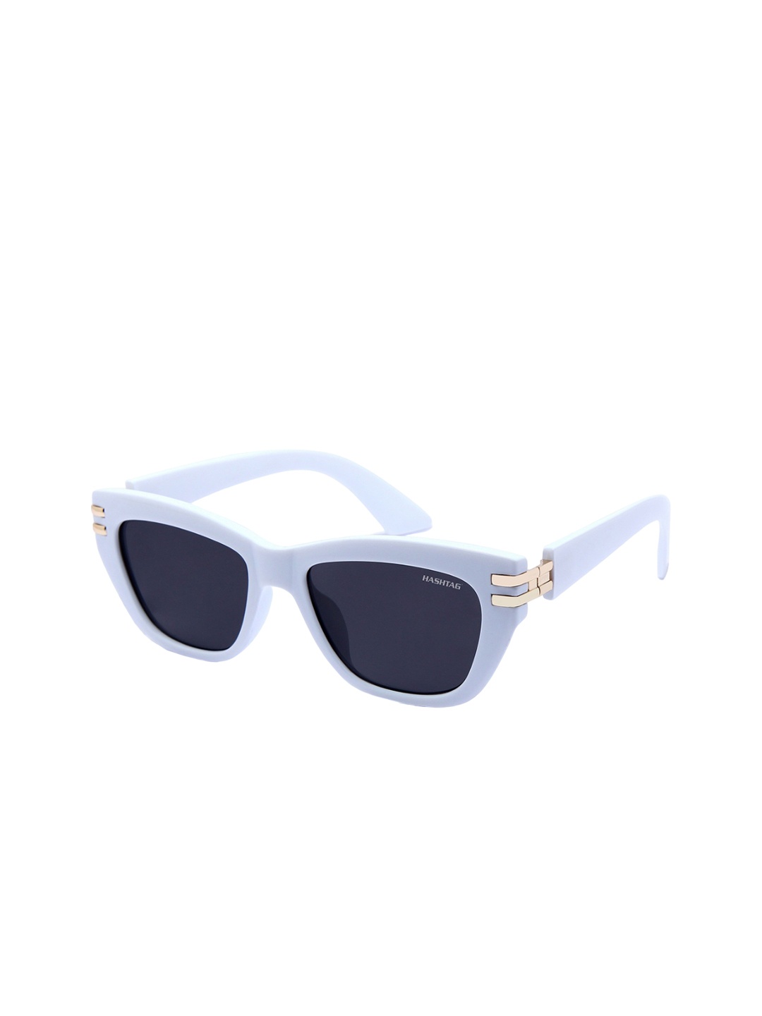 

HASHTAG EYEWEAR Women Square Sunglasses with UV Protected Lens 9233-C2 - KGFT, Black