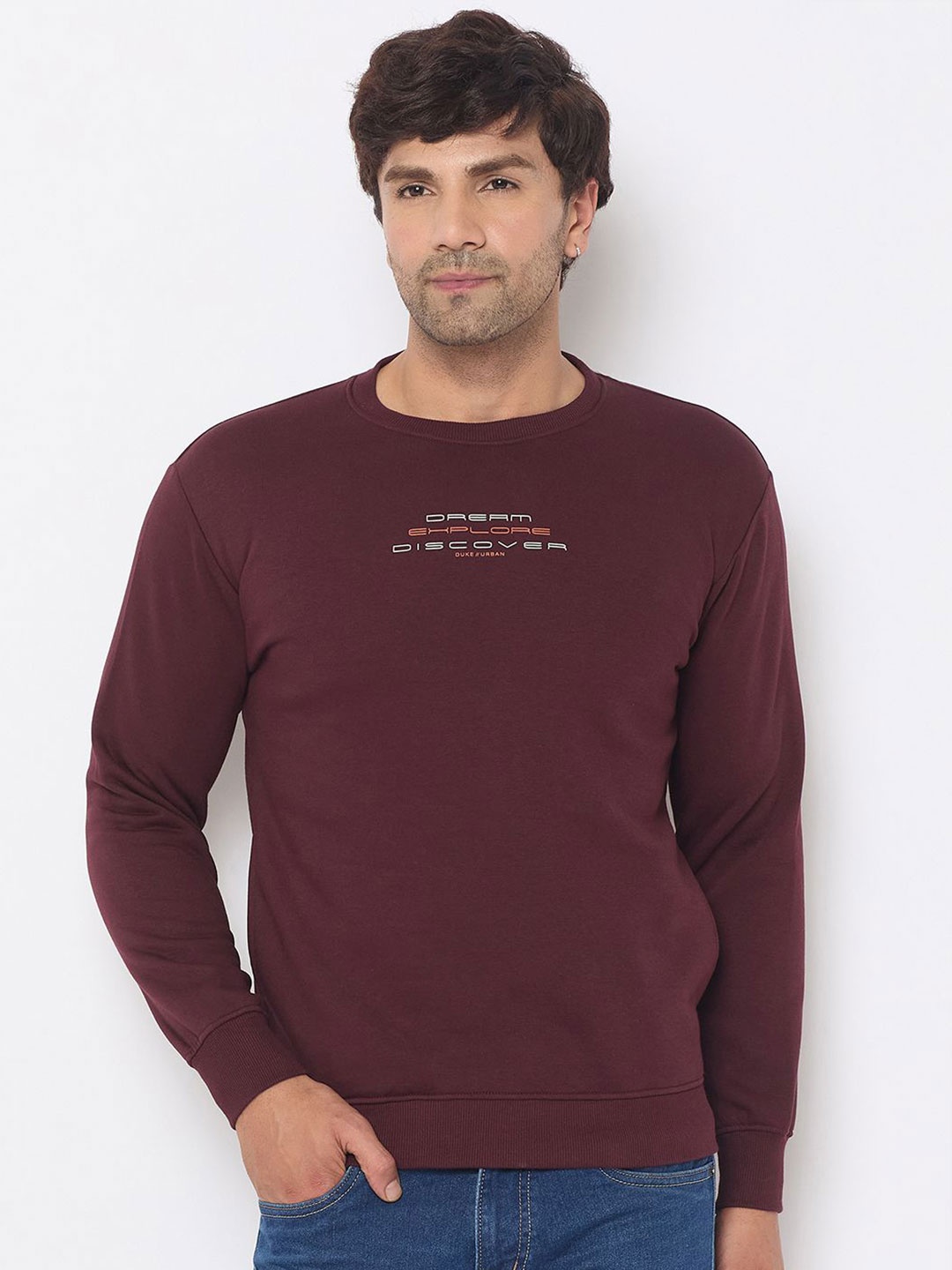 

Duke Men Round Neck Sweatshirt, Maroon