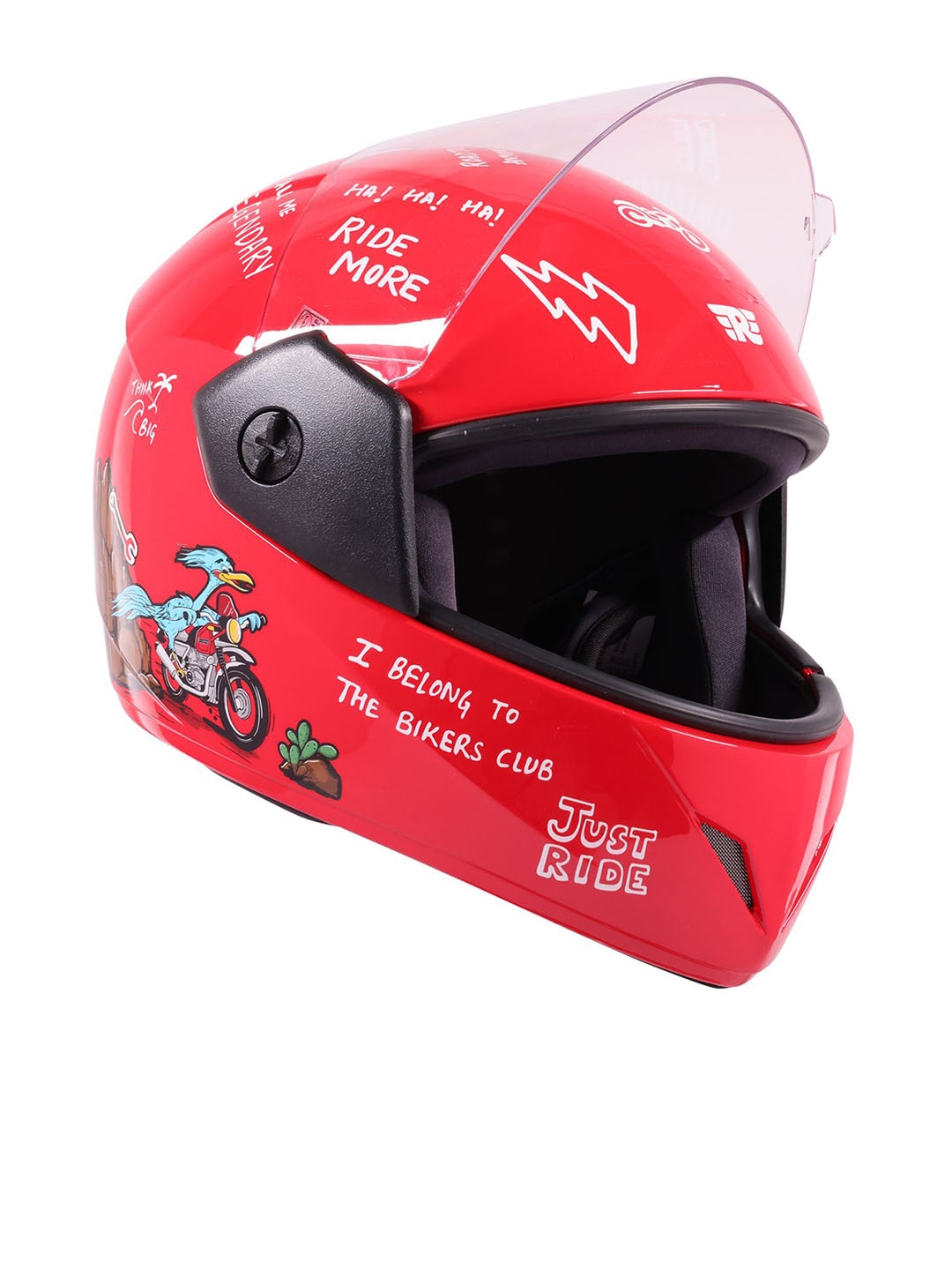 

Royal Enfield Buds Full Face Keep Riding Helmet, Red