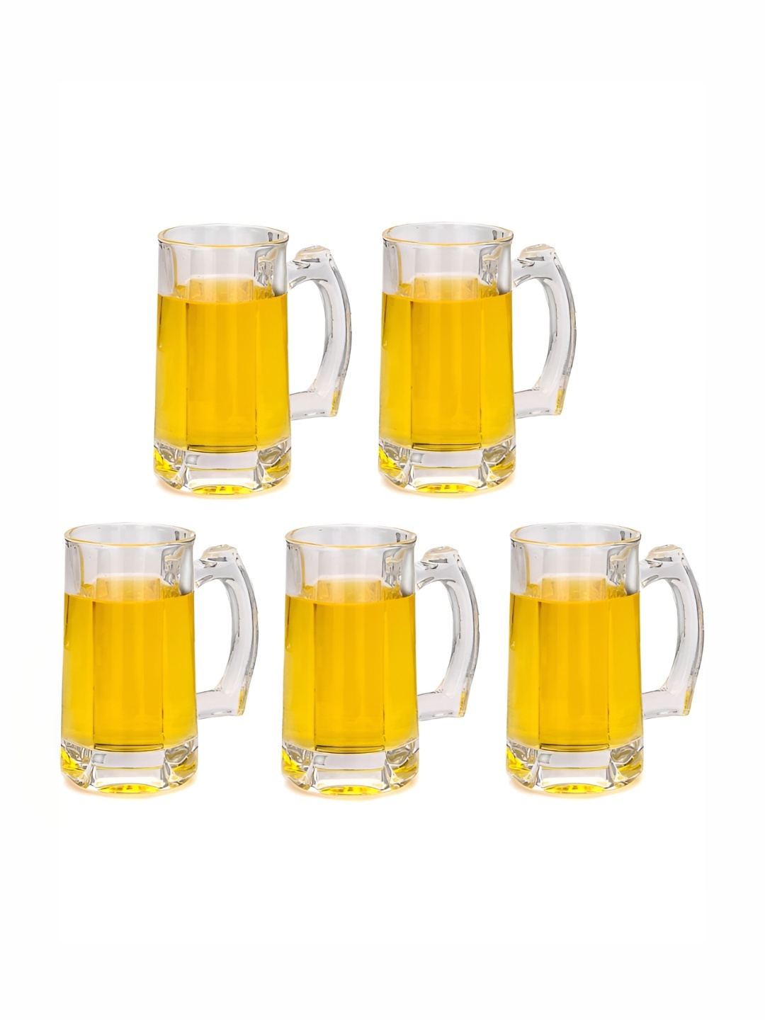 

1ST TIME Unisex Transparent 5 Pieces Beer Glass 400 ml
