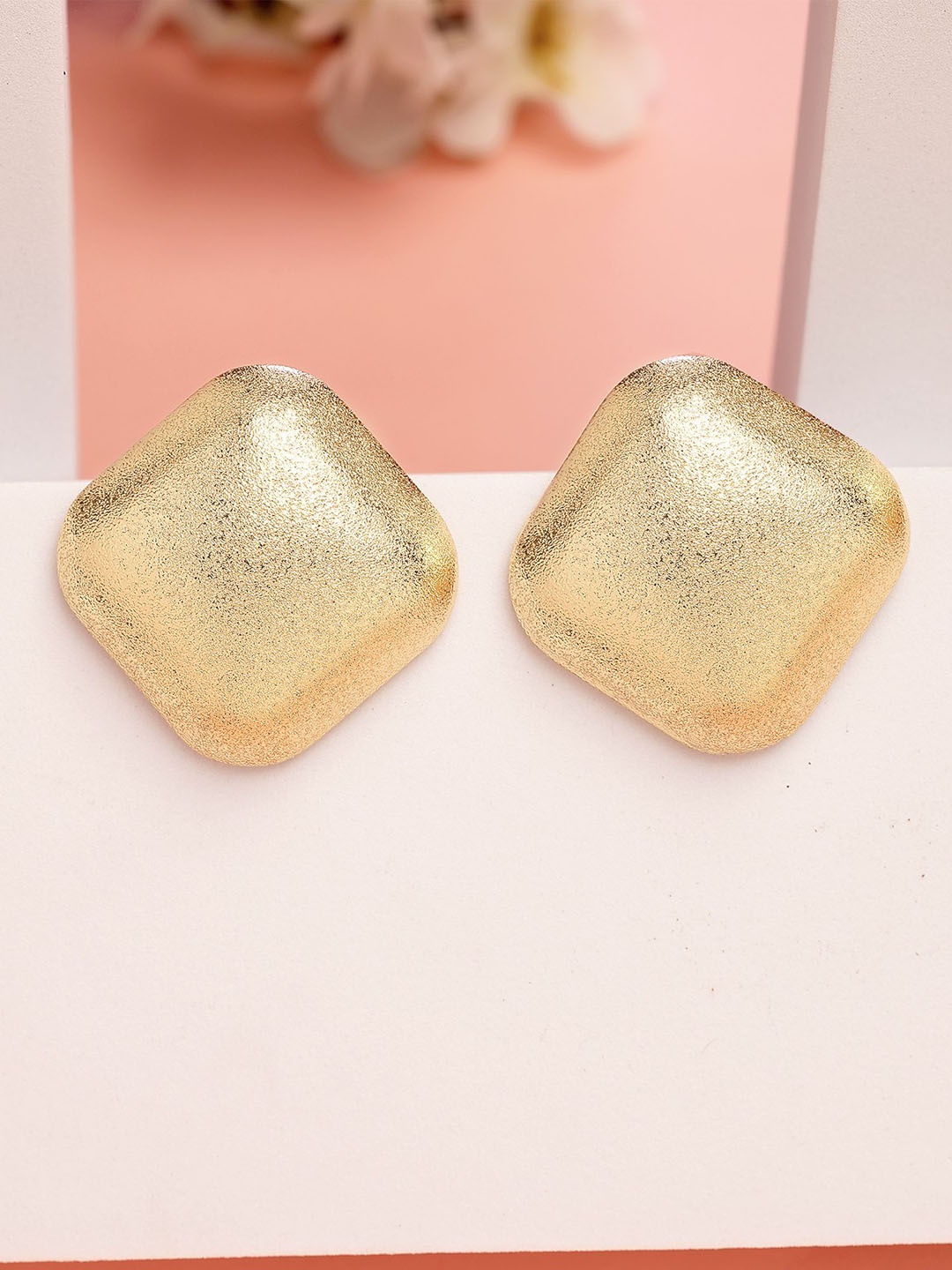 

Bohey by KARATCART Gold Plated Diamond Shaped Studs
