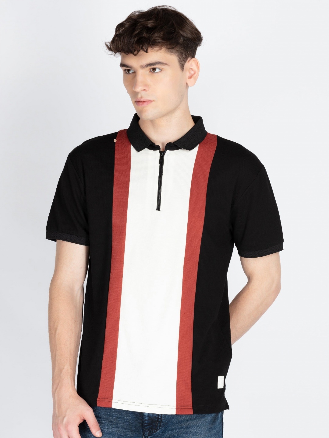 

Status Quo Men Polo Collar T-shirt, Multi