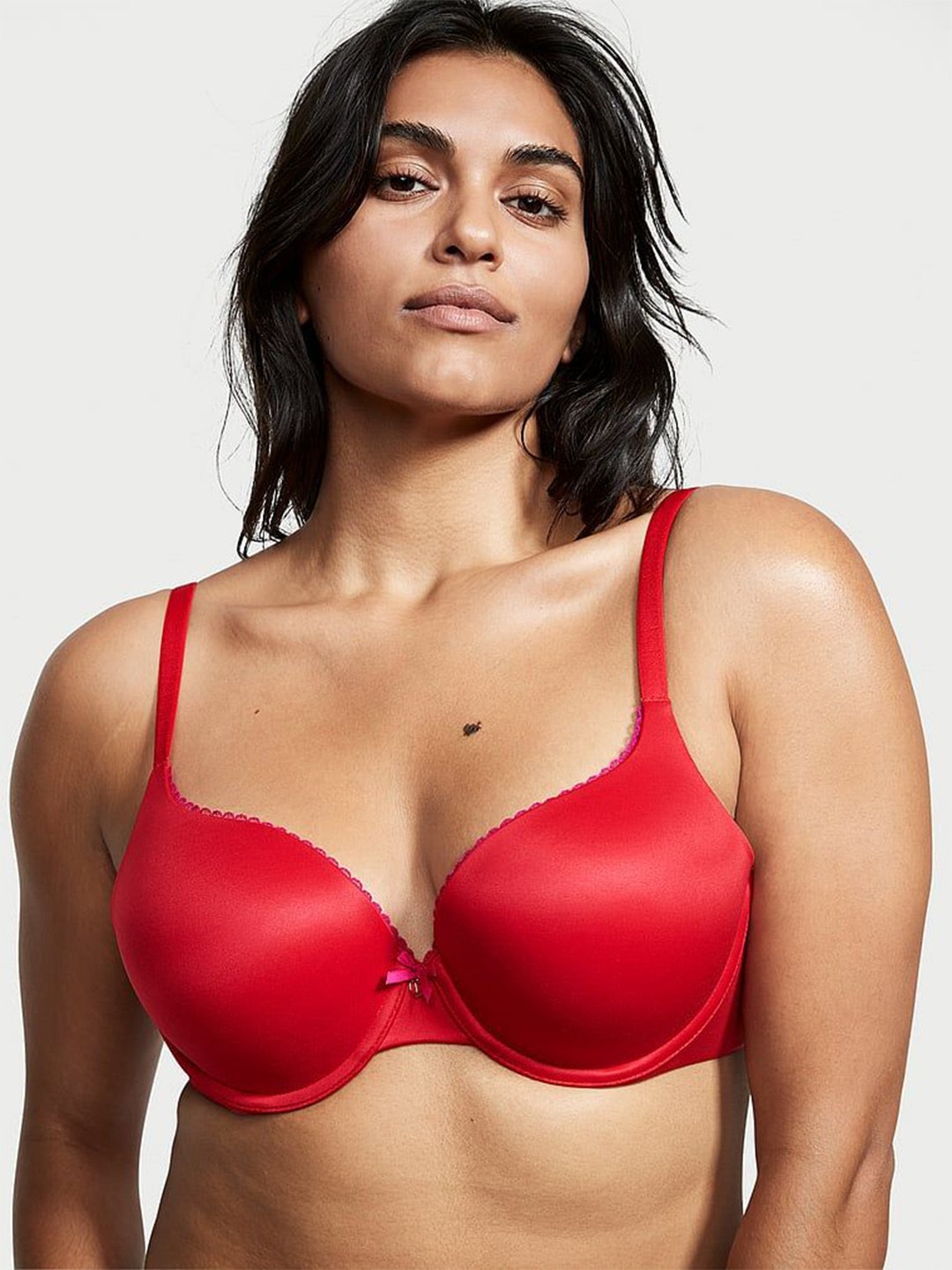 

Victoria's Secret Full Coverage Underwired Lightly Padded Push-Up Bra, Red