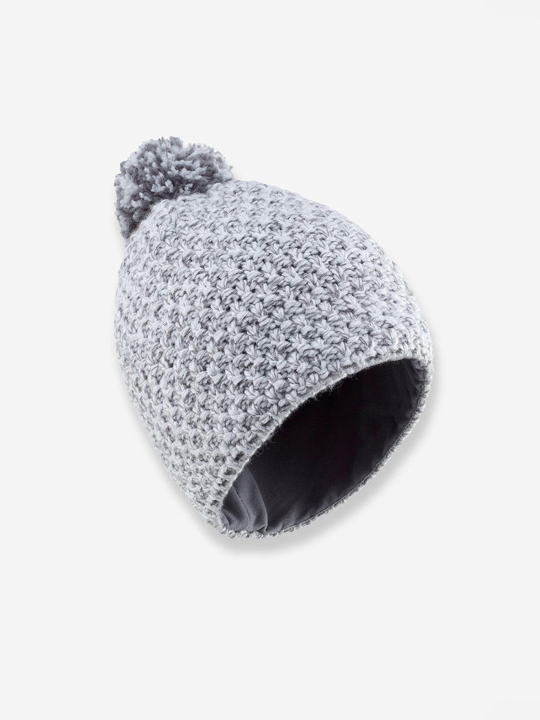 

WEDZE By Decathlon Boys Acrylic Beanie Caps, Grey