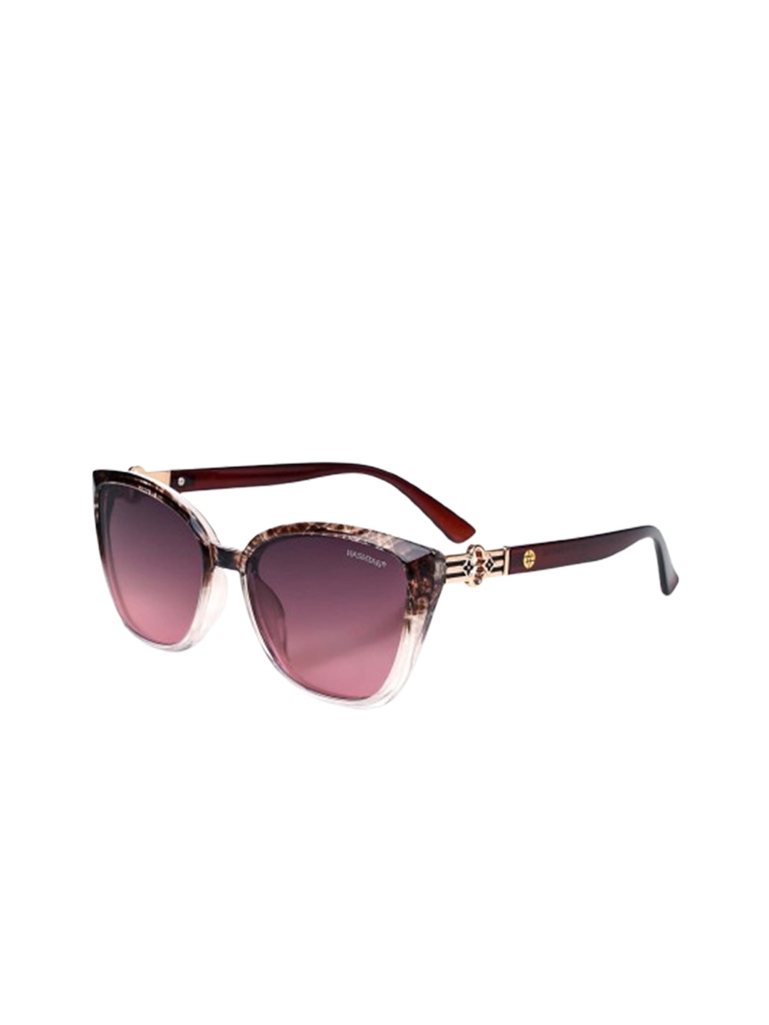 

HASHTAG EYEWEAR Women Cateye Sunglasses with UV Protected Lens TZ_24_8034_C1, Brown