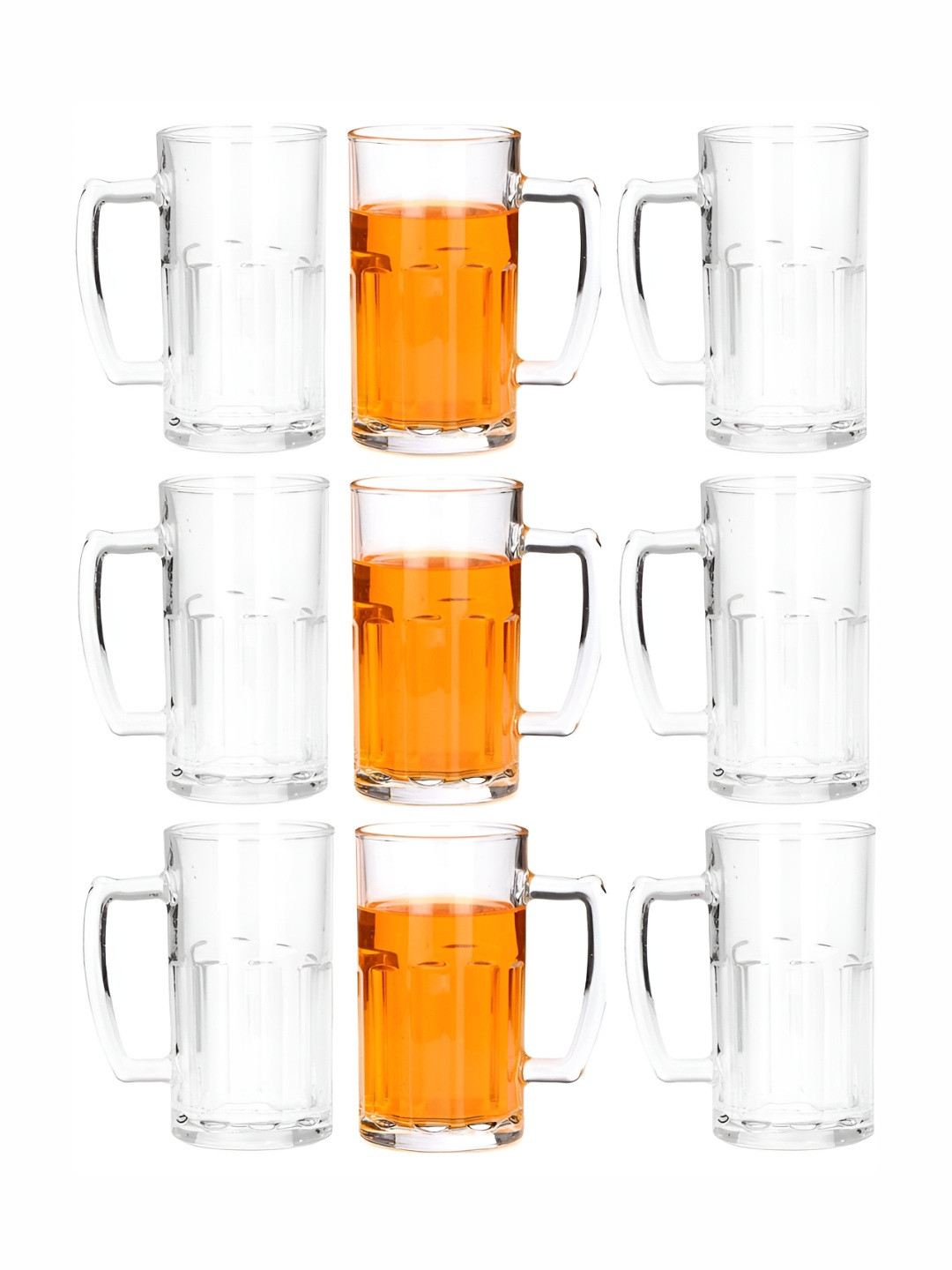 

1ST TIME Transparent 9 Pieces Beer Glass 600 ml