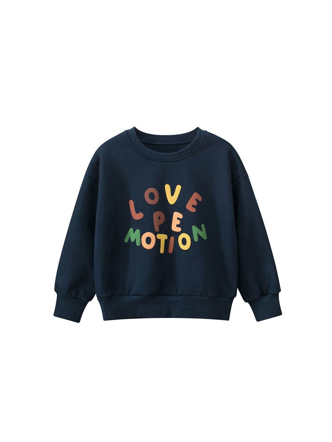 

StyleCast x Revolte Boys Printed Cotton Sweatshirt, Navy blue