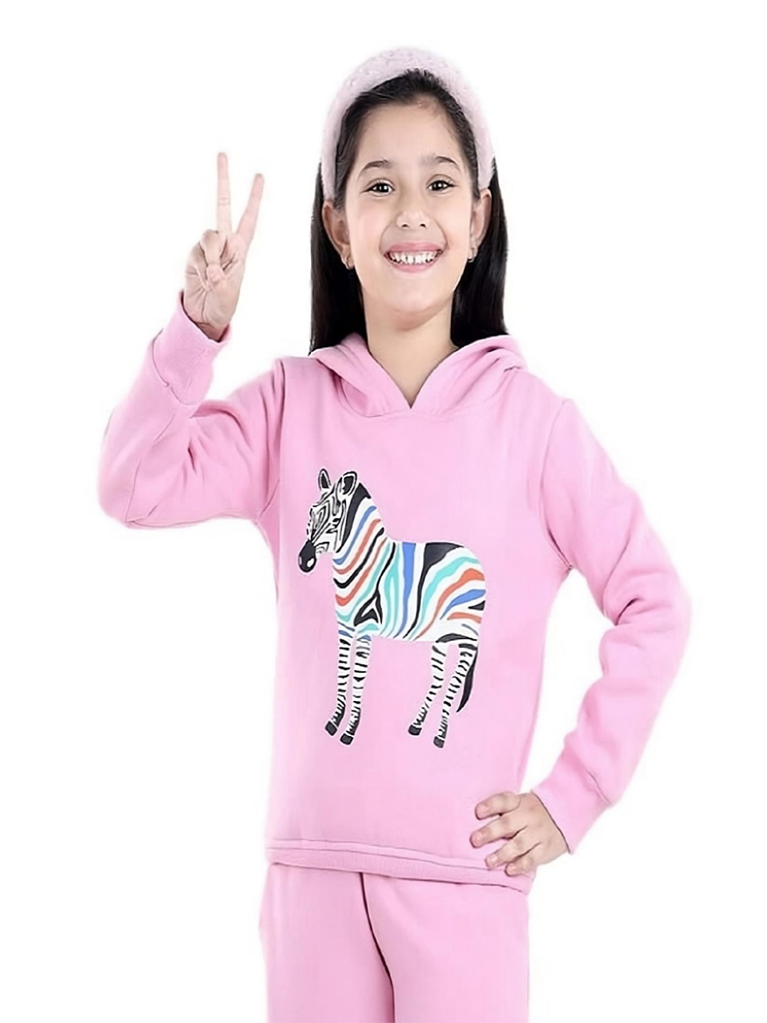 

BAESD Kids Animal Printed Hooded Rapid-Dry Sweatshirt, Pink