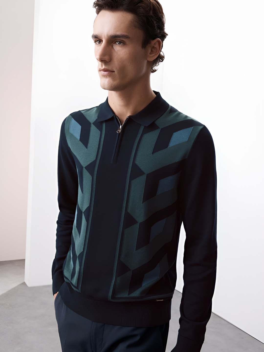 

Marks & Spencer Men Typography Striped Hooded Pockets T-shirt, Multi
