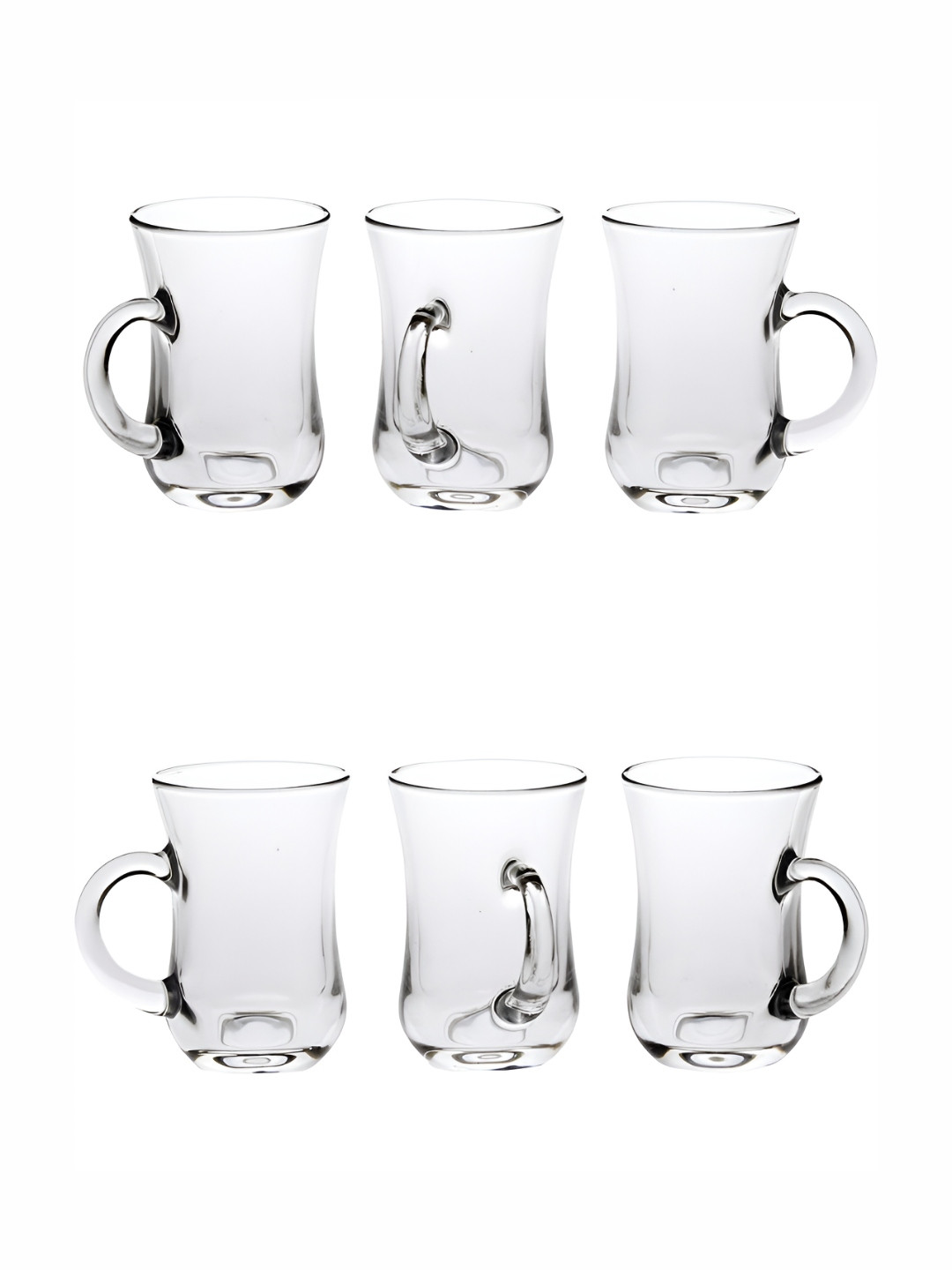 

1ST TIME Unisex Transparent 6 Pieces Beer Glass 100 ml