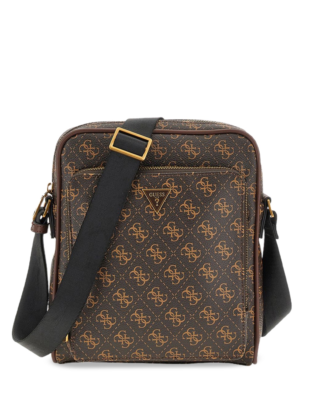 

GUESS Printed Messenger Bag, Brown