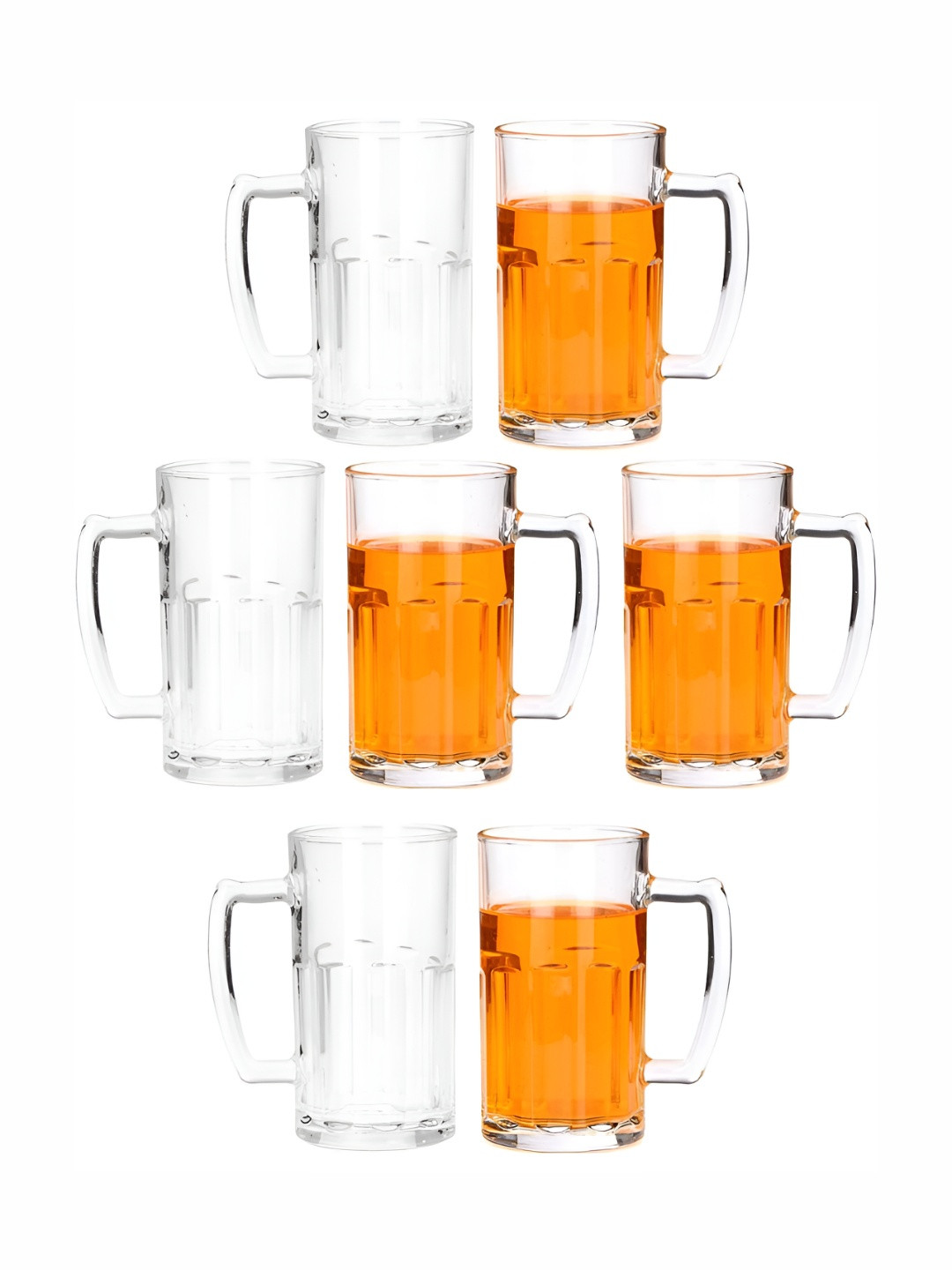 

1ST TIME Unisex Transparent 7 Pieces Beer Glass 600 ml