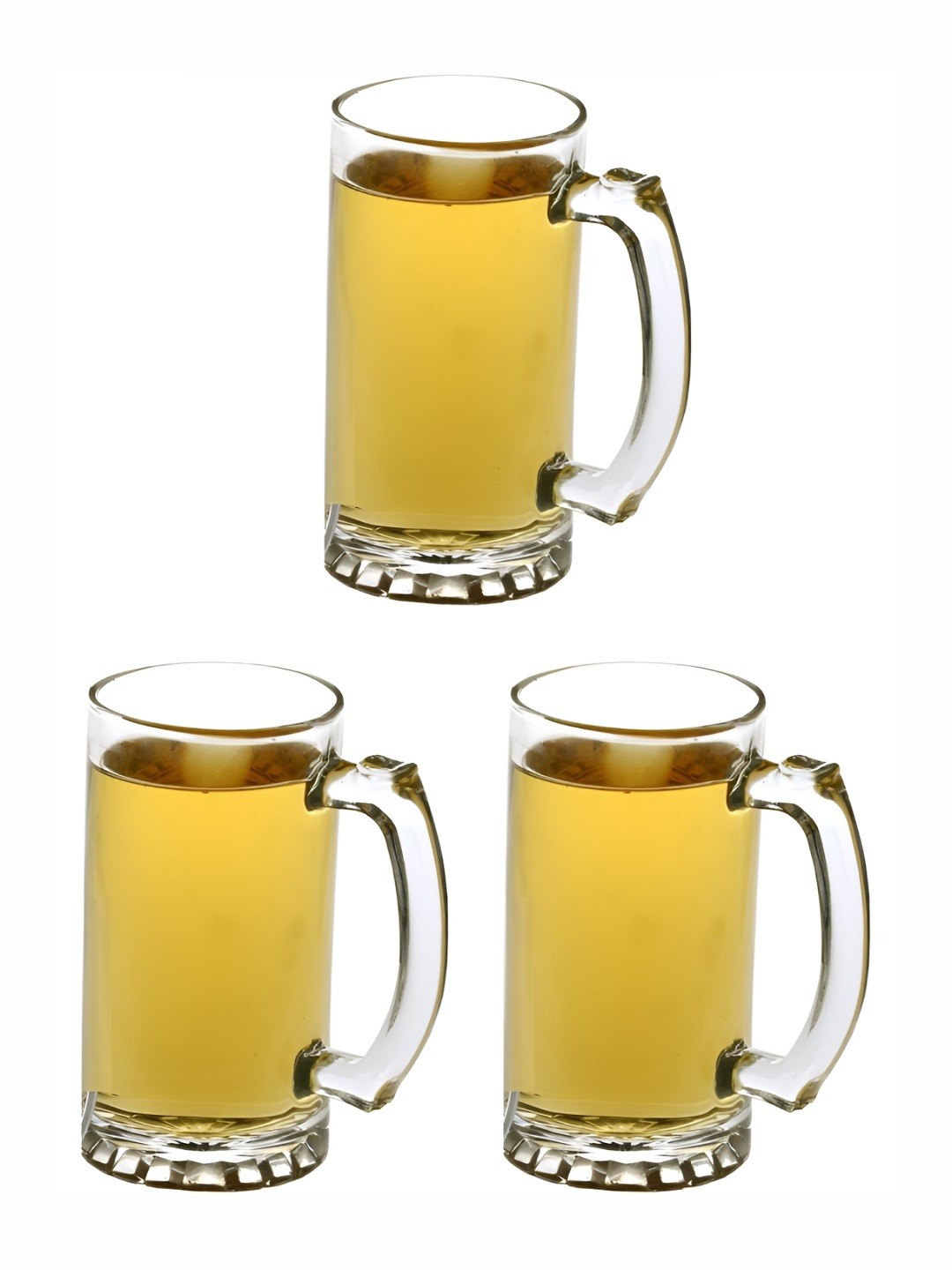 

1ST TIME Unisex Transparent 3 Pieces Beer Glass 500 ml