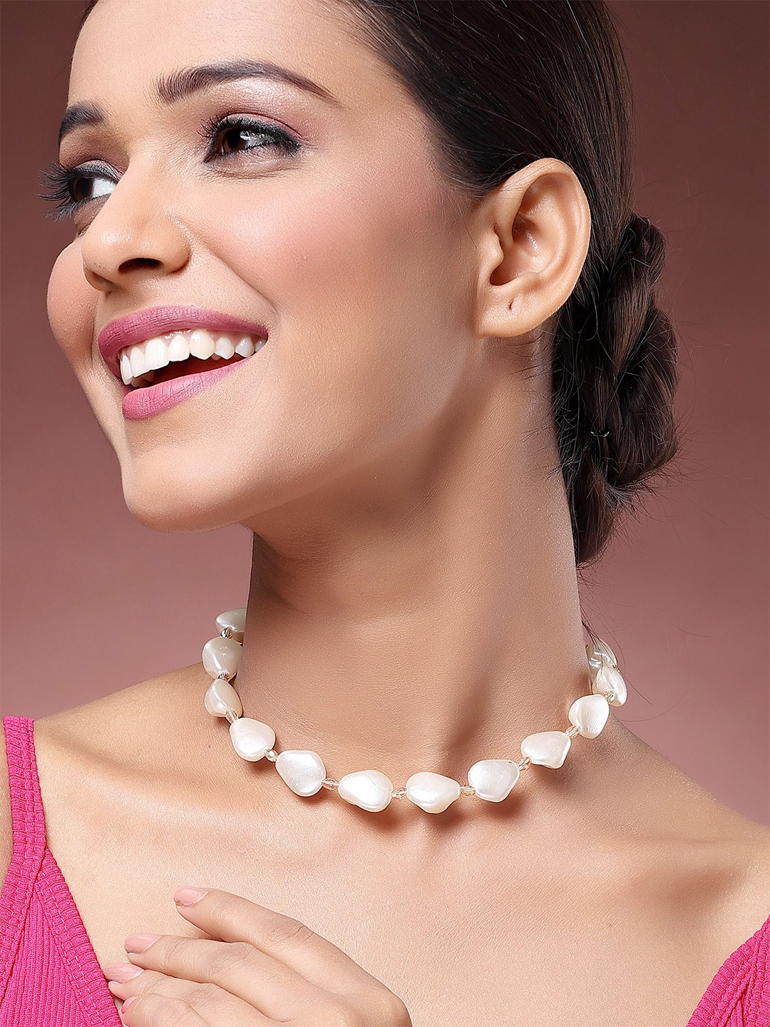 

Bohey by KARATCART Gold-Plated Pearl Necklace
