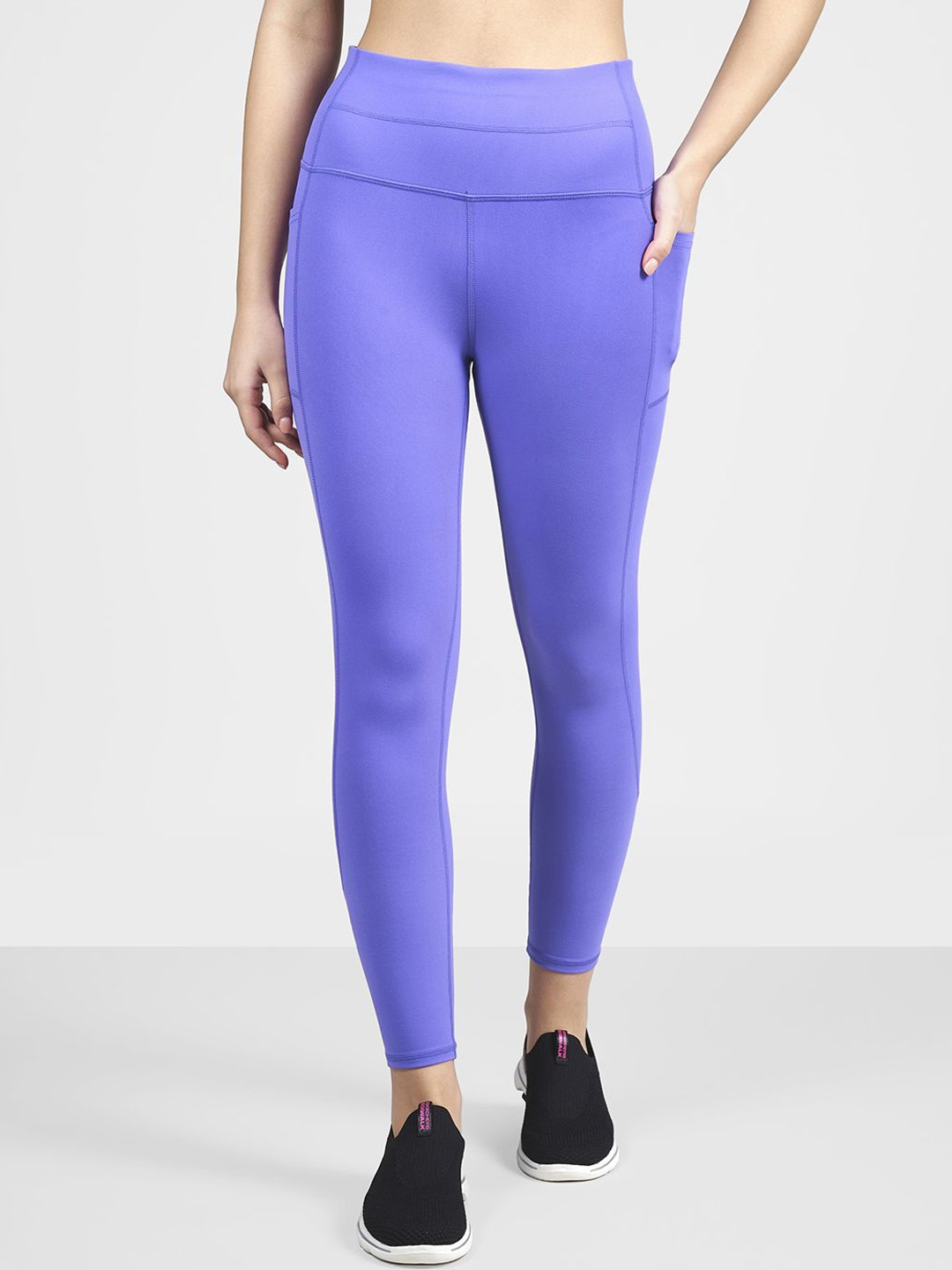 

Skechers Women Ankle-Length Tights, Purple