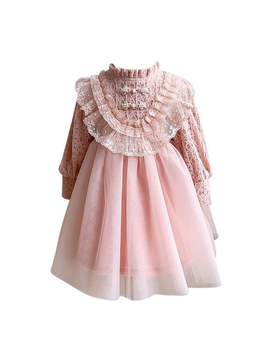 

StyleCast x Revolte Girls Embroidered Fit & Flare Dress, Pink