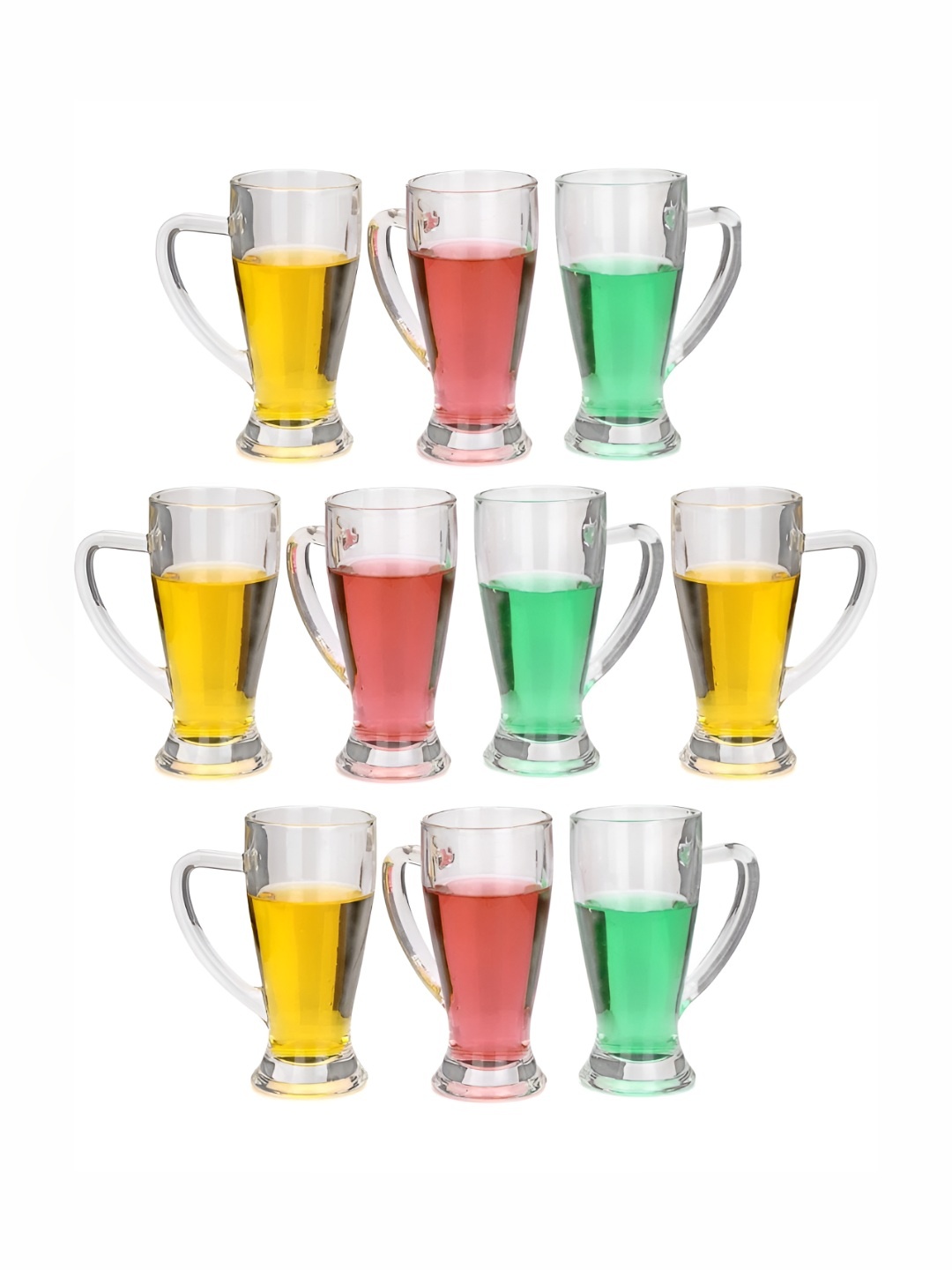 

1ST TIME Unisex Transparent 10 Pieces Beer Glass 250 ml