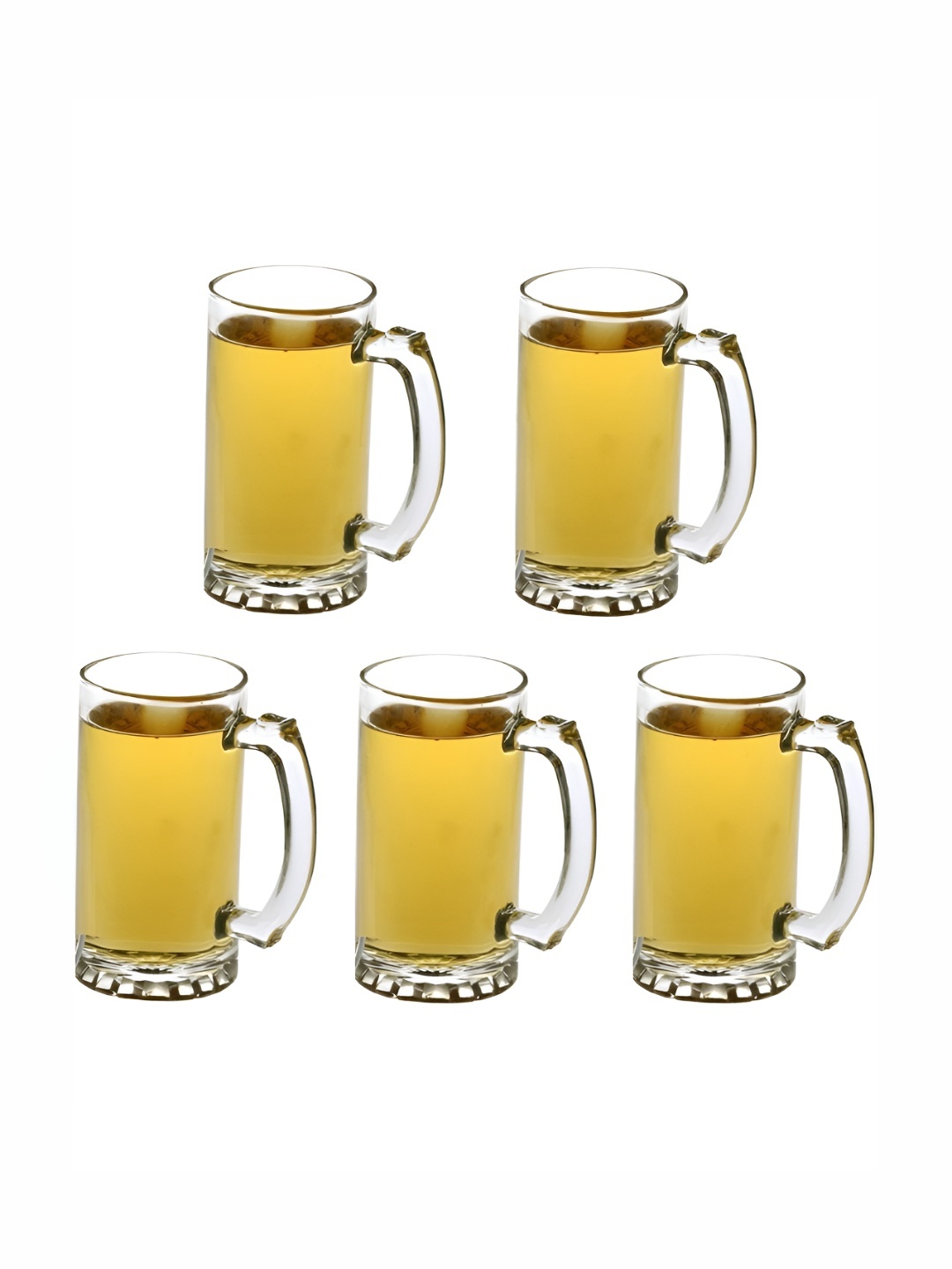 

1ST TIME Unisex Transparent 5 Pieces Beer Glass 500 ml