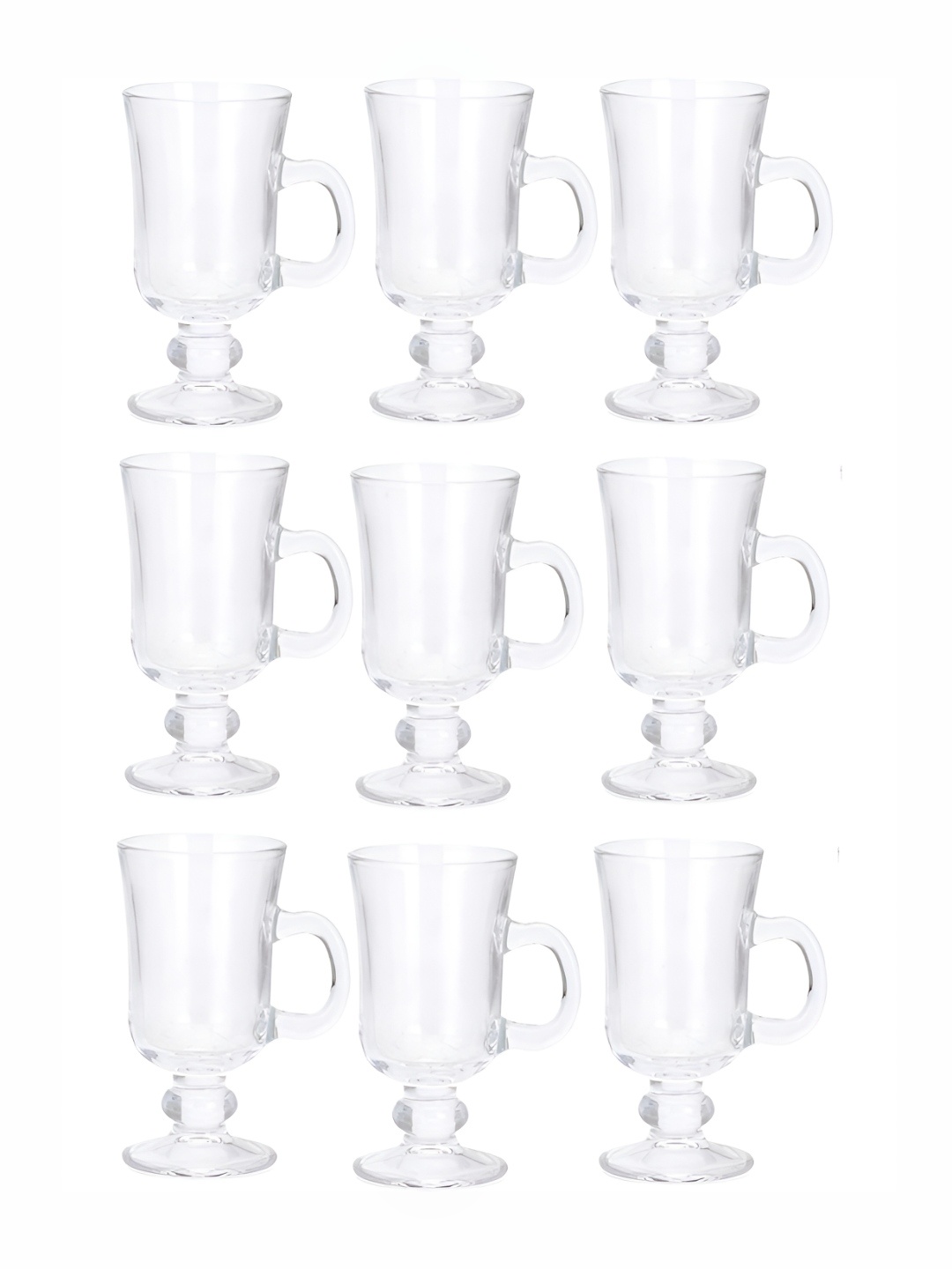 

1ST TIME Transparent 9 Pieces Glass Dishwasher Safe Bar Glasses