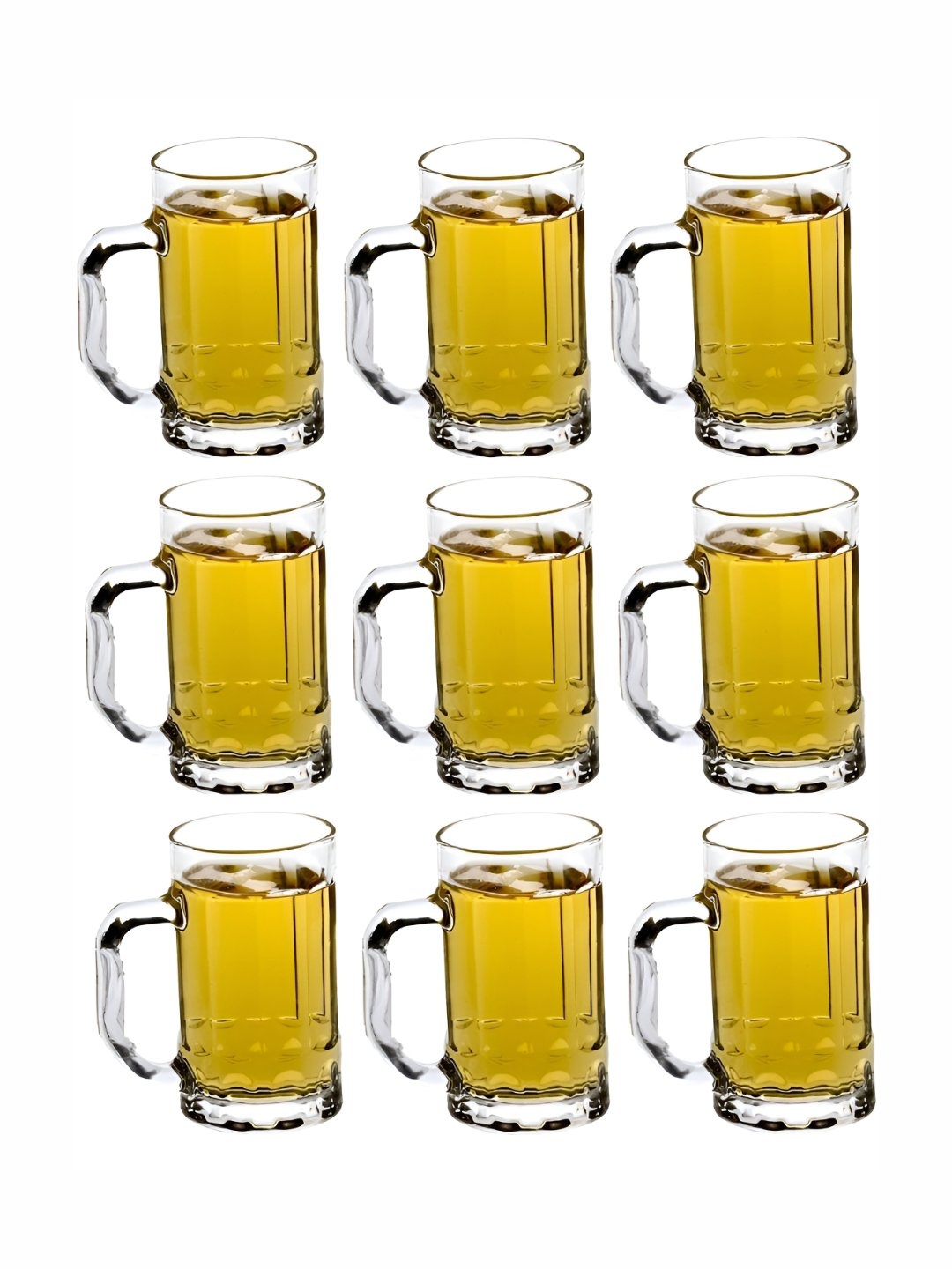 

1ST TIME Transparent 9 Pieces Glass Dishwasher Safe Bar Glasses
