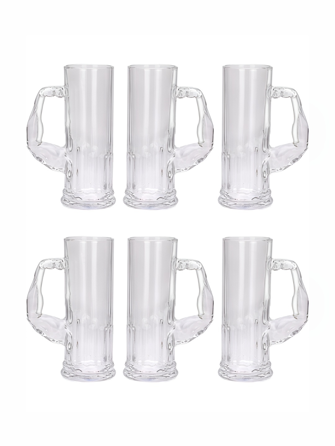 

1ST TIME Transparent 6 Pieces Glass Dishwasher Safe Bar Glasses