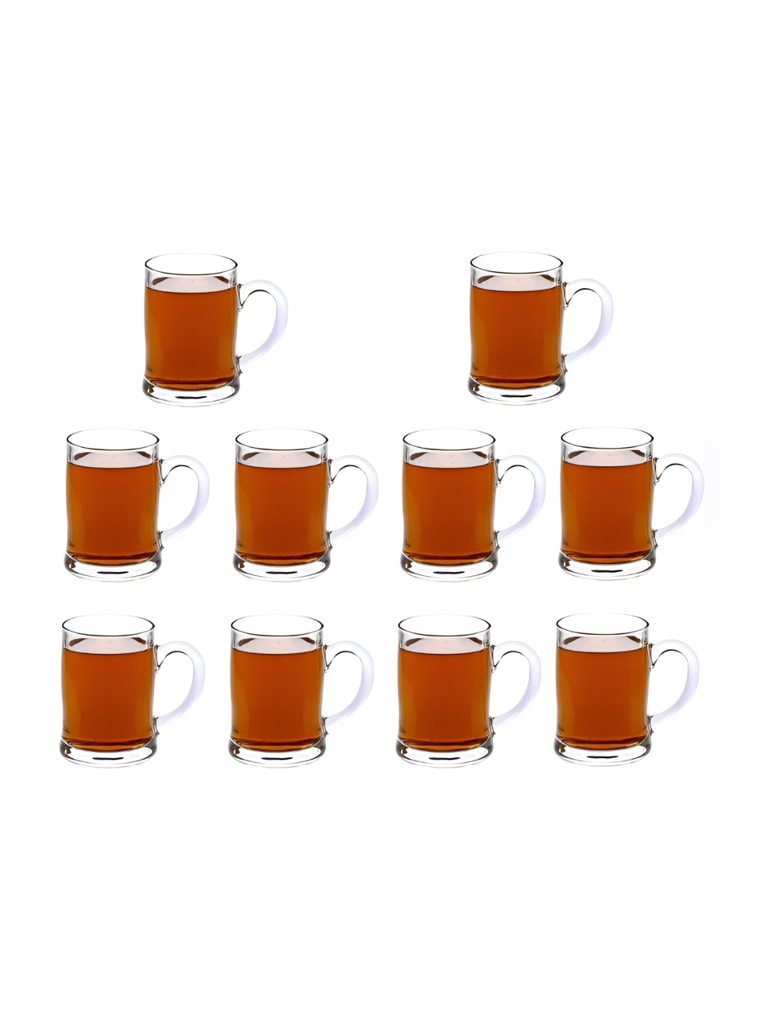 

1ST TIME Unisex Transparent 10 Pieces Beer Glass 350 ml