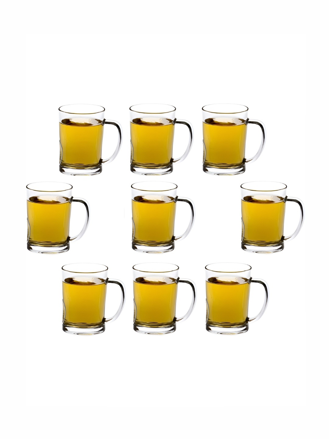 

1ST TIME Unisex Transparent 9 Pieces Beer Glass 350 ml