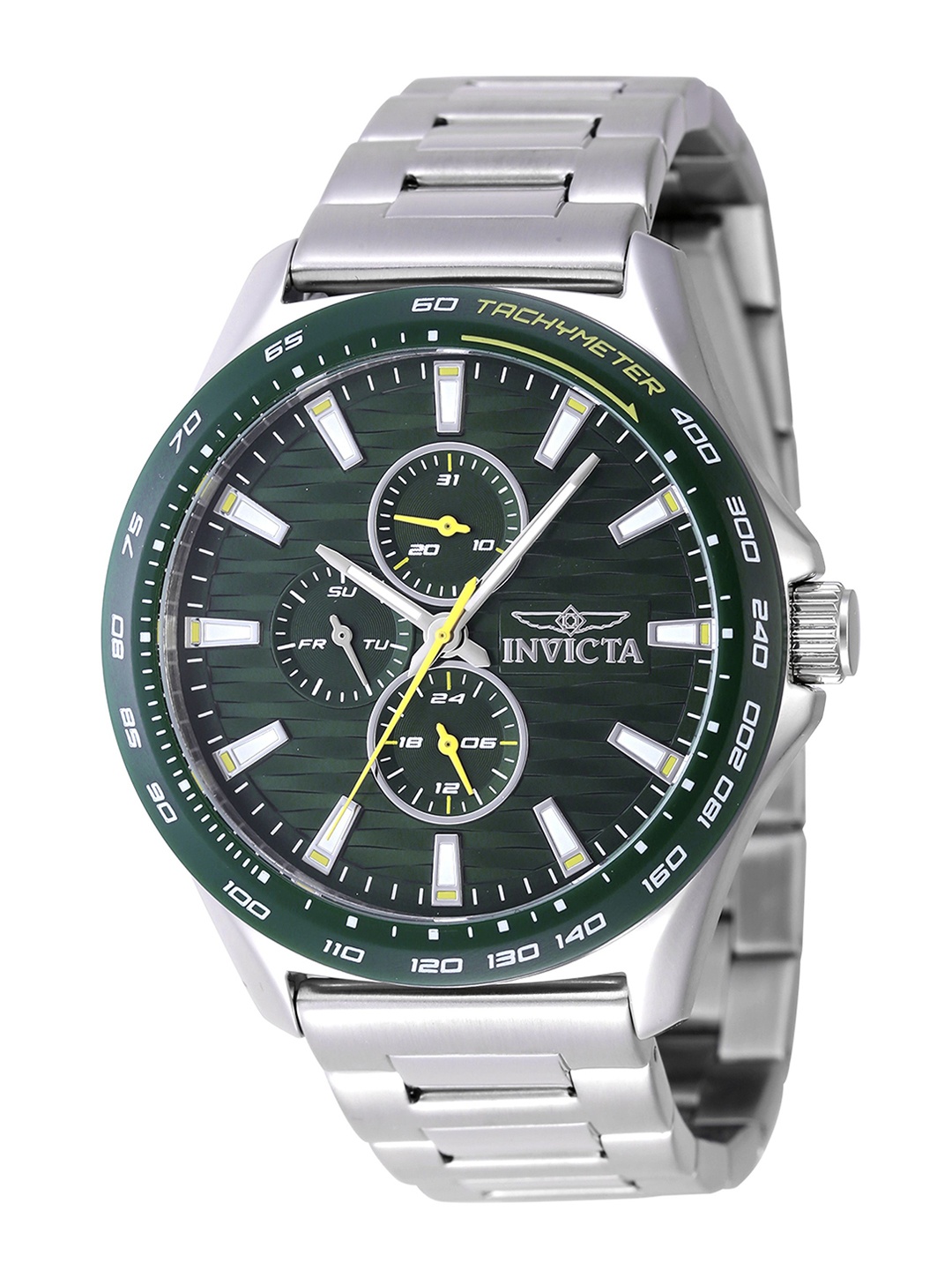 

Invicta Racing Men Dial & Stainless Steel Straps Analogue Watch 47549, Silver