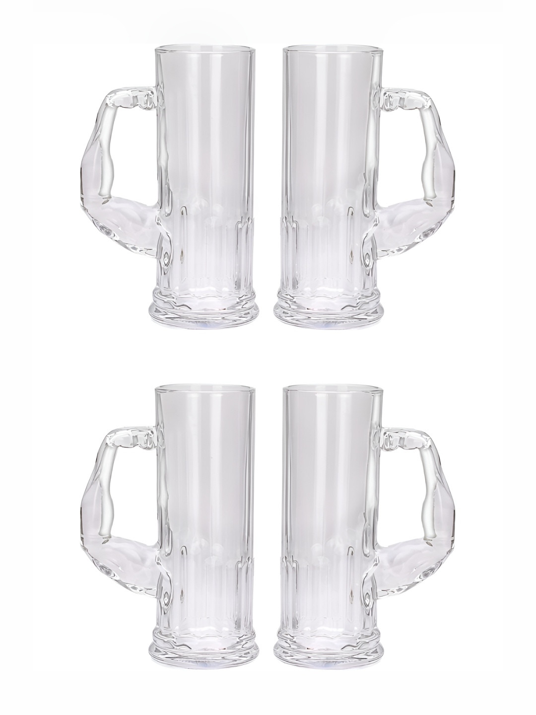 

1ST TIME Unisex Transparent 4 Pieces Beer Glass 600 ml