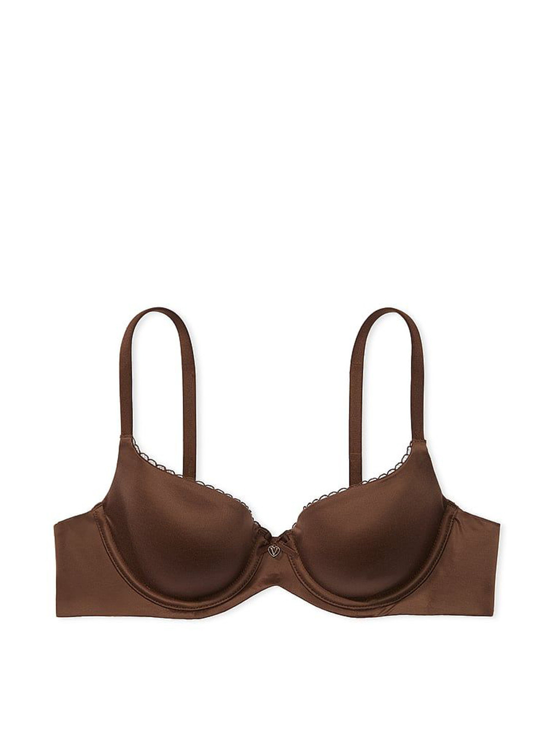 

Victoria's Secret Medium Coverage Underwired Lightly Padded Plunge Bra, Brown