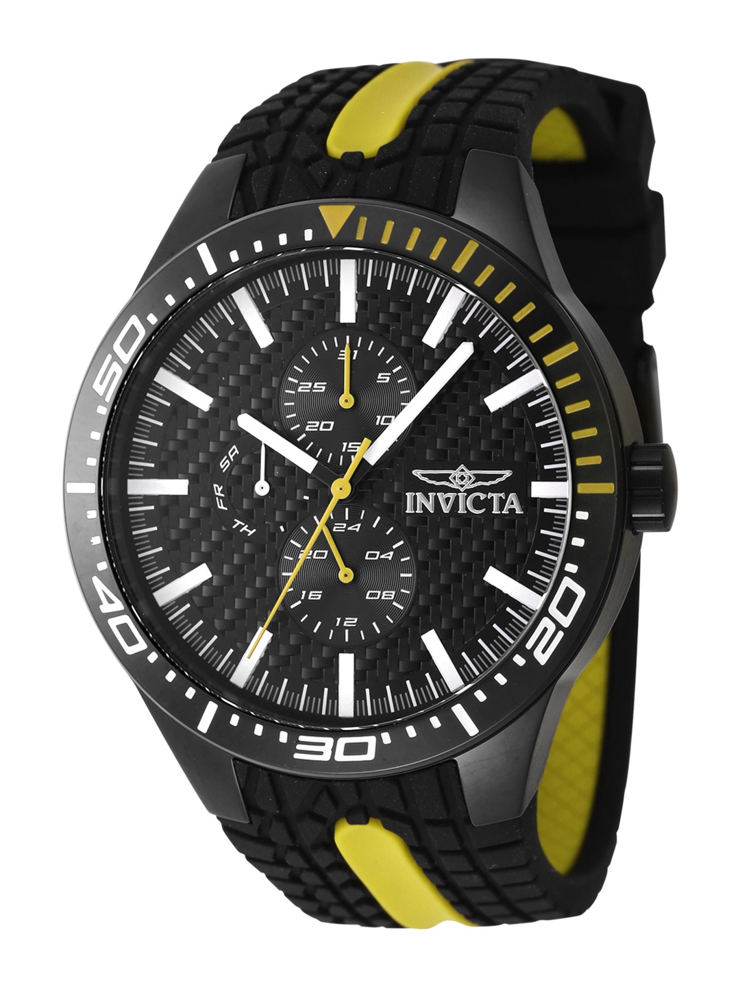 

Invicta Men Round Dial & Silicon Straps Analogue Watch 47554-Multi