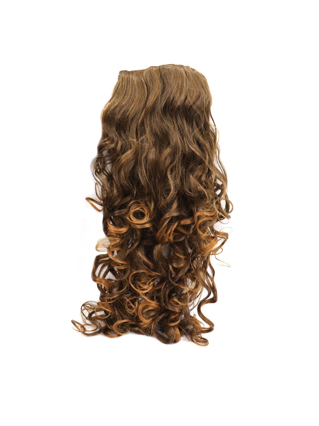 

VAGHBHATT Clip-In Locks Curly Hair Extension - 28 Inch- Brown