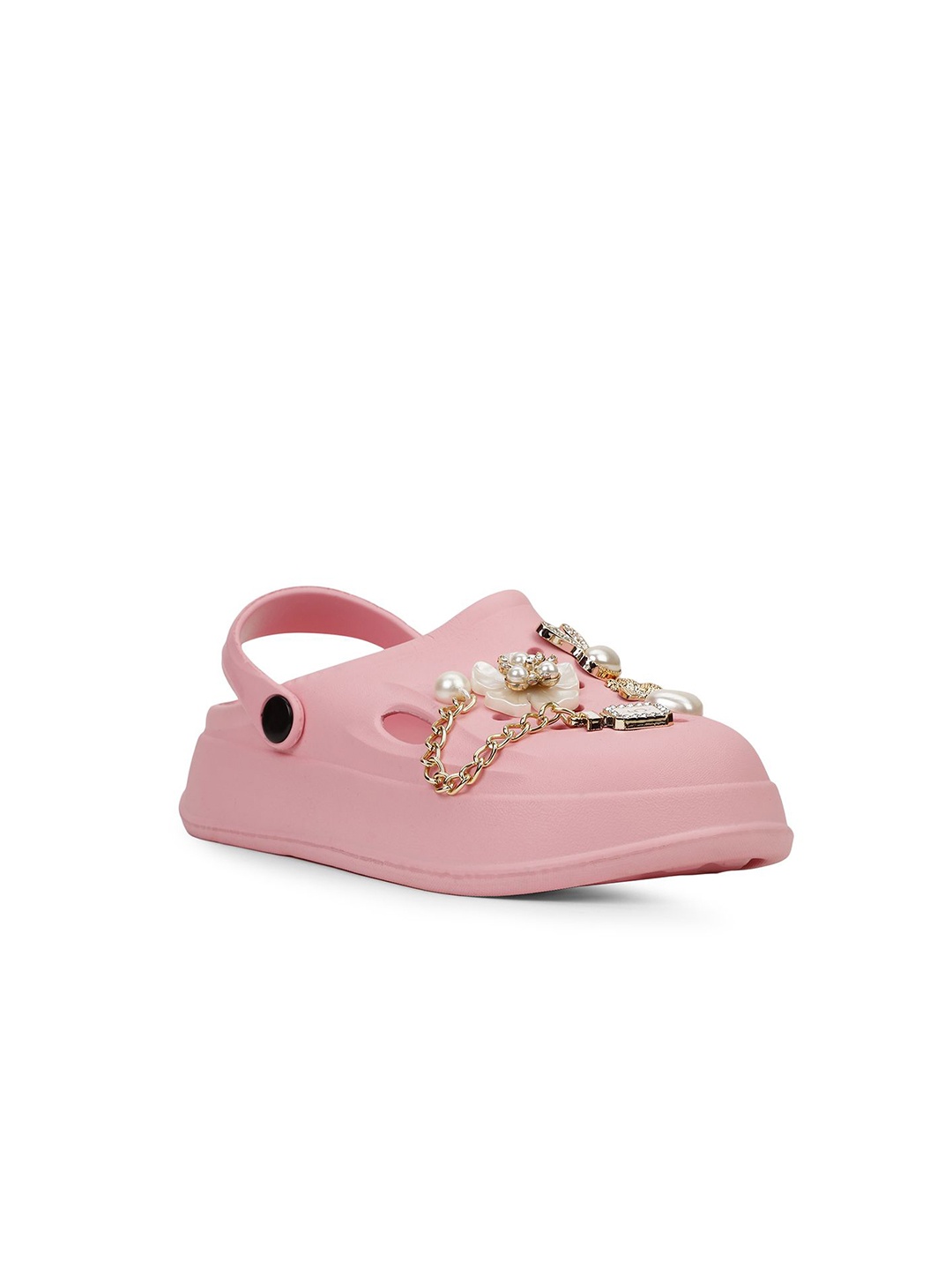 

Bubblegummers Girls Embellished Rubber Clogs, Pink