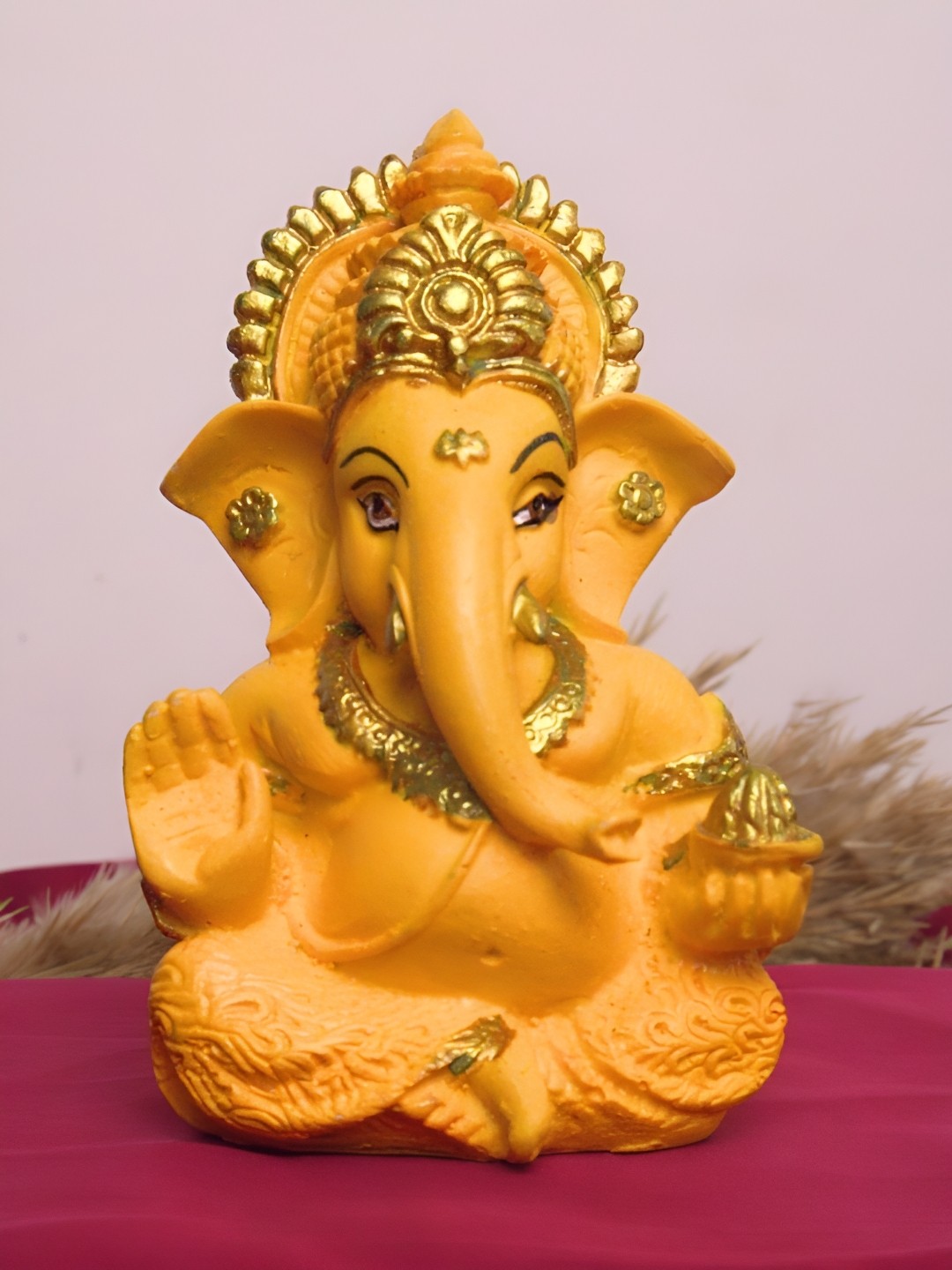 

The Advitya Lord Ganesha Statue - Yellow, Gold