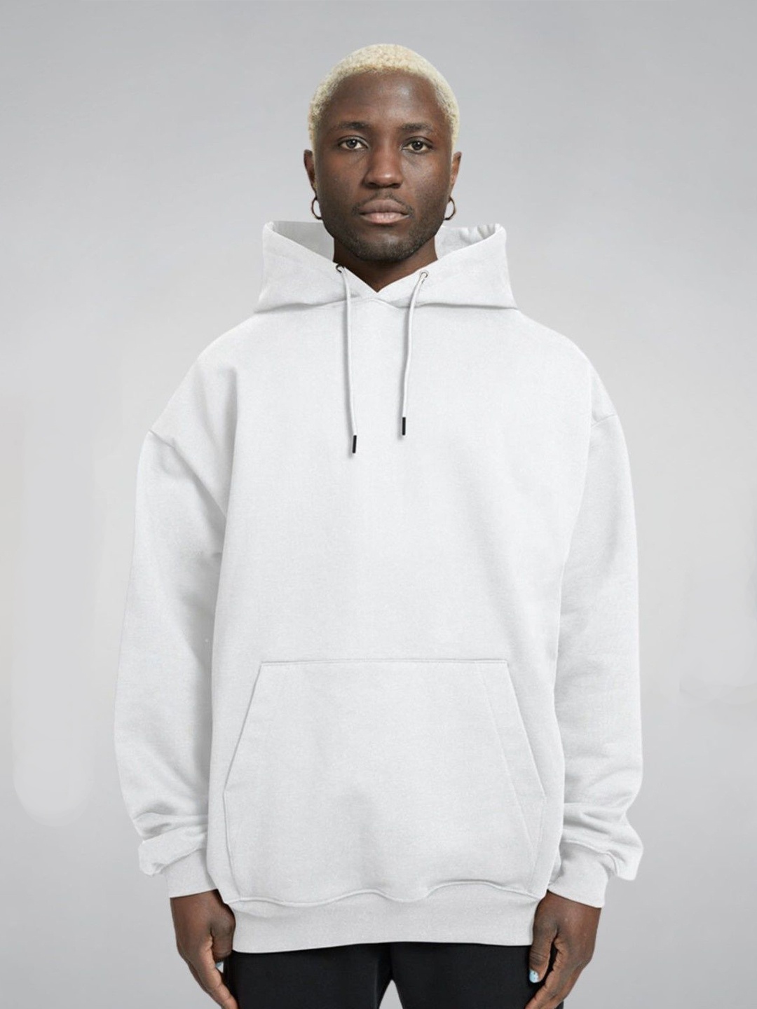 

TBS- THE BARGAIN STREET Men Cotton Hooded Sweatshirt, White