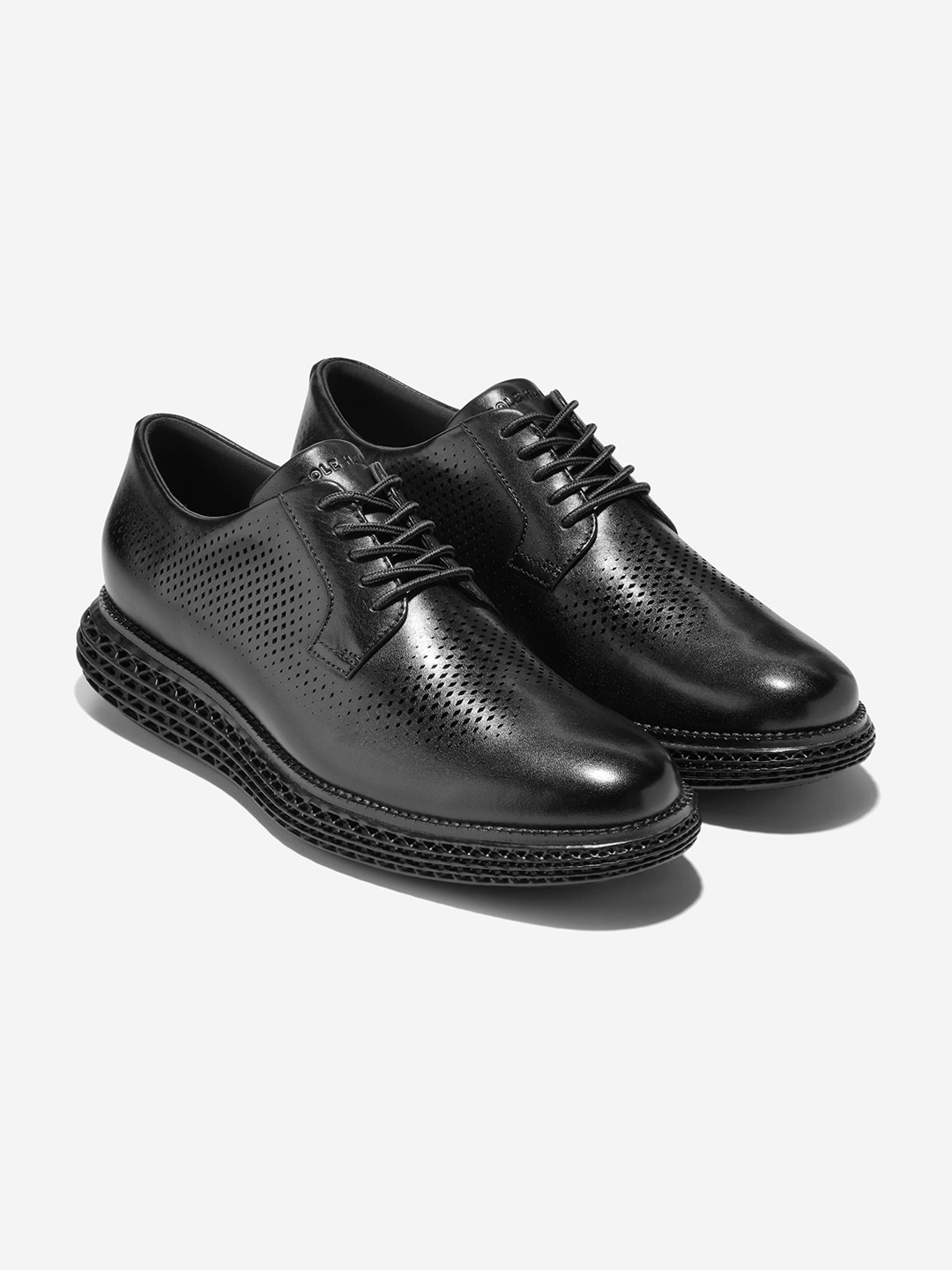 

Cole Haan Men Leather Lace-Ups Oxfords, Black