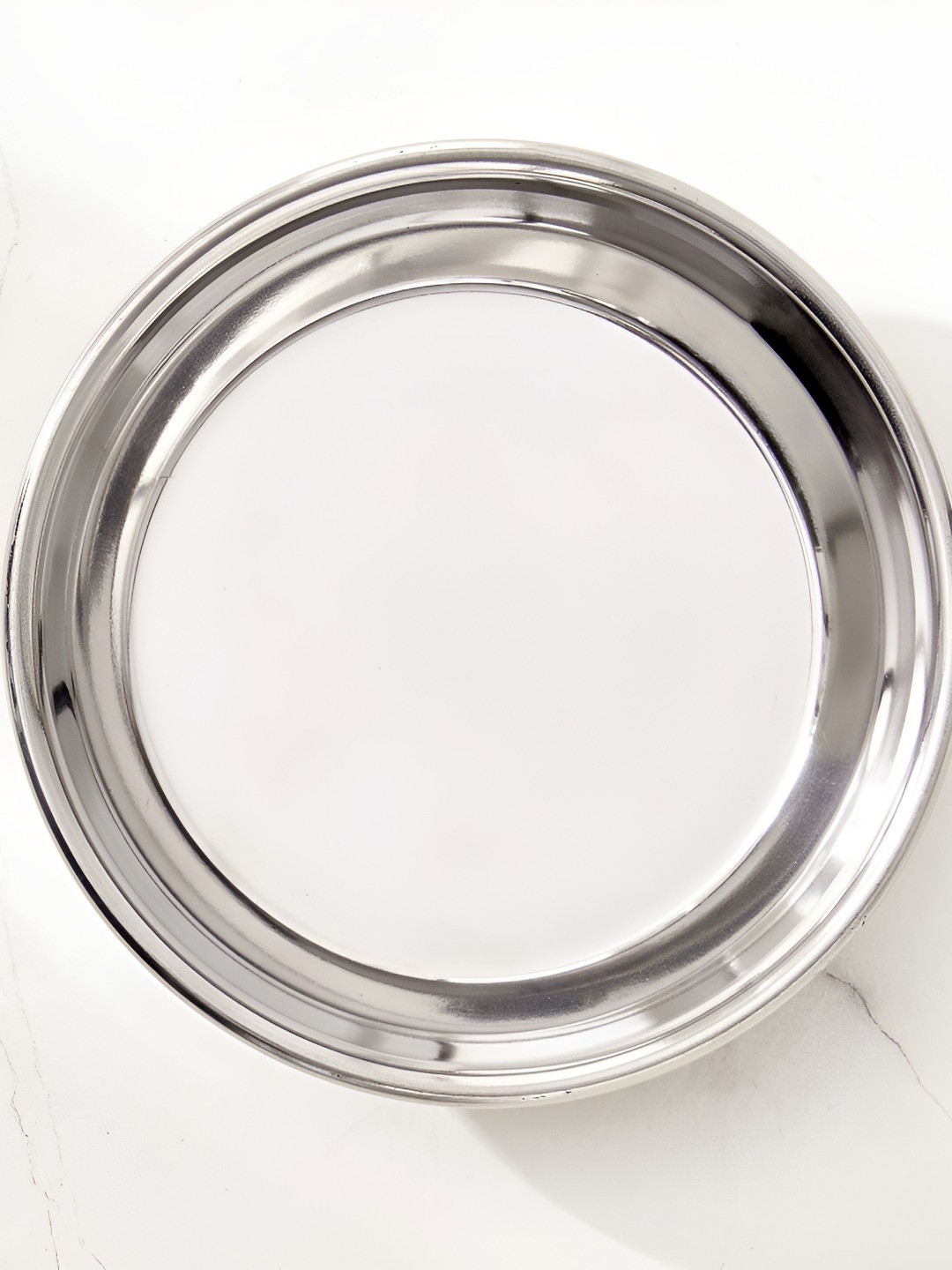 

Home Centre Silver-Toned 2024 1 Pieces Stainless Steel Plates