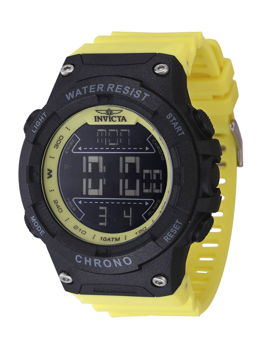 

Invicta Men Racing Black Dial & Straps Digital Watch 47527, Yellow