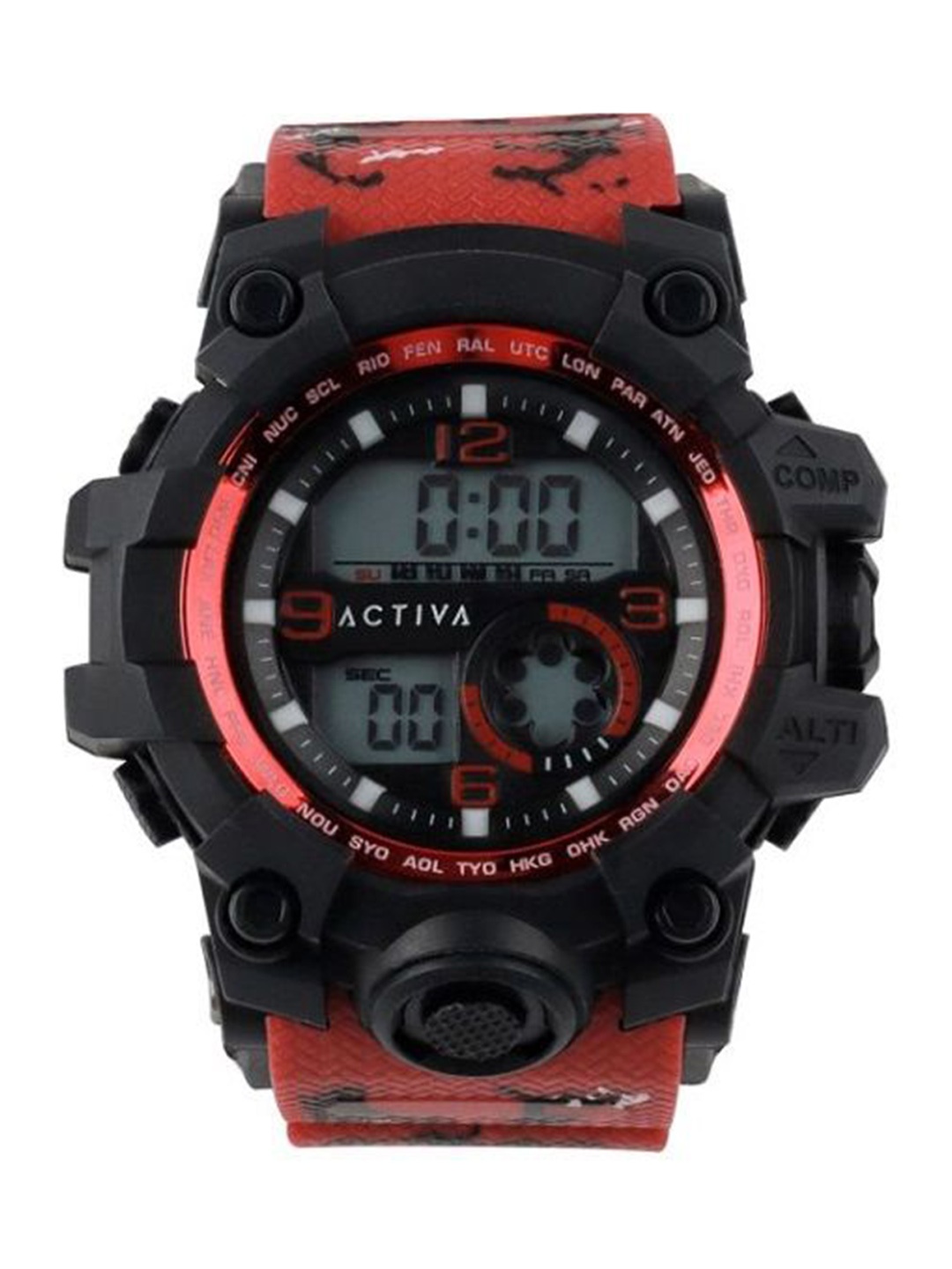 

Invicta Unisex Dial & Straps Digital Watch ACW435-001, Red