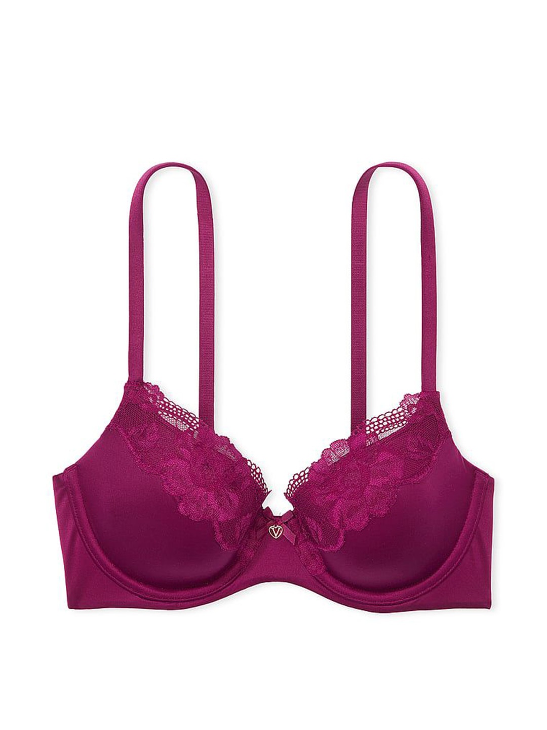

Victoria's Secret Medium Coverage Underwired Lightly Padded Balconette Bra, Magenta