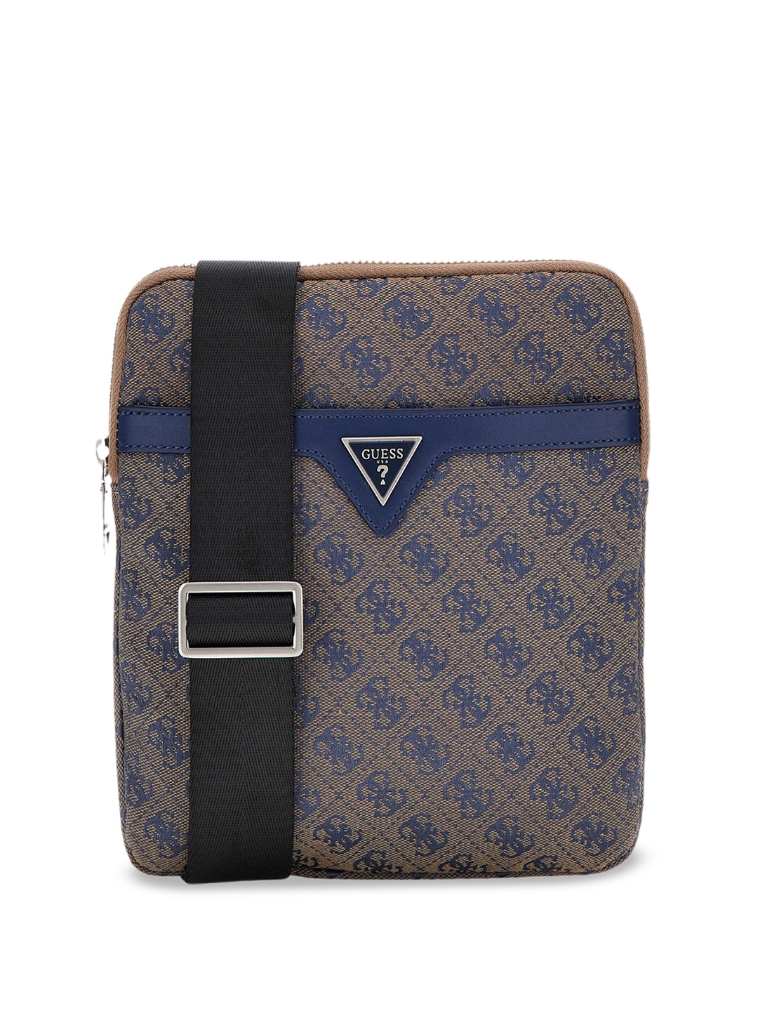 

GUESS Printed Messenger Bag, Brown