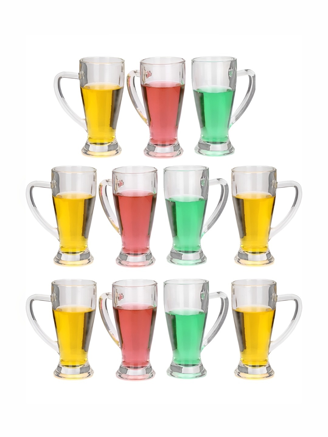 

1ST TIME Unisex Transparent 11 Pieces Beer Glass 250 ml
