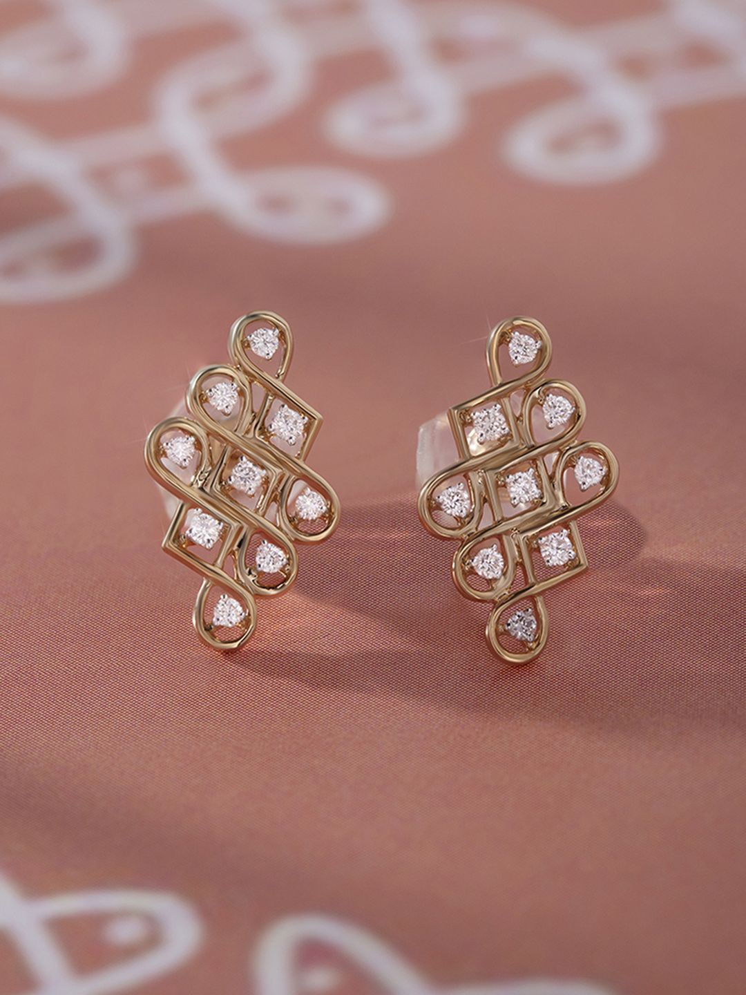 

Mia by Tanishq 14KT Gold and Diamond Stud Earrings 1.97gm, Yellow