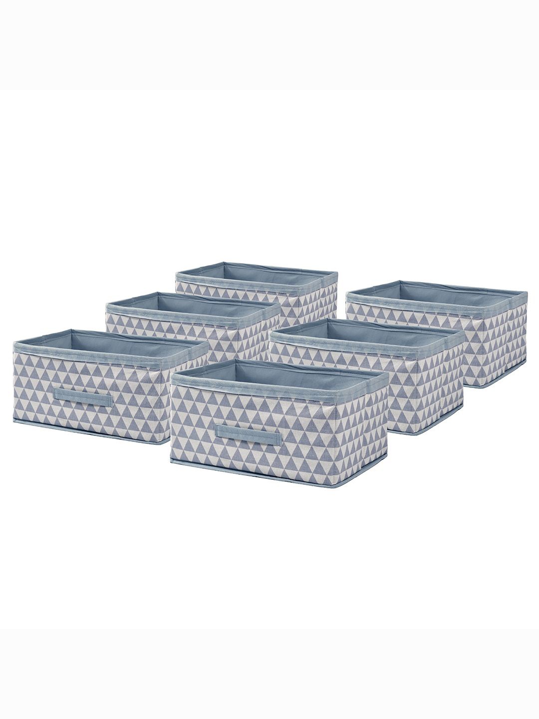 

Kuber Industries Blue 6 Pieces Printed Multi-Utility Organisers