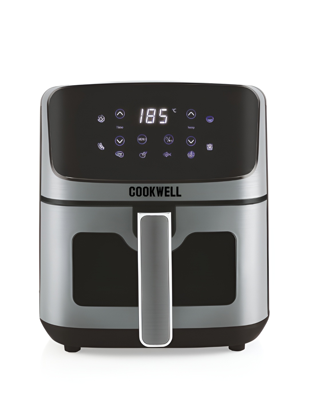 

COOKWELL Grey & Black 1400 W Electrical Air Fryer 5 L