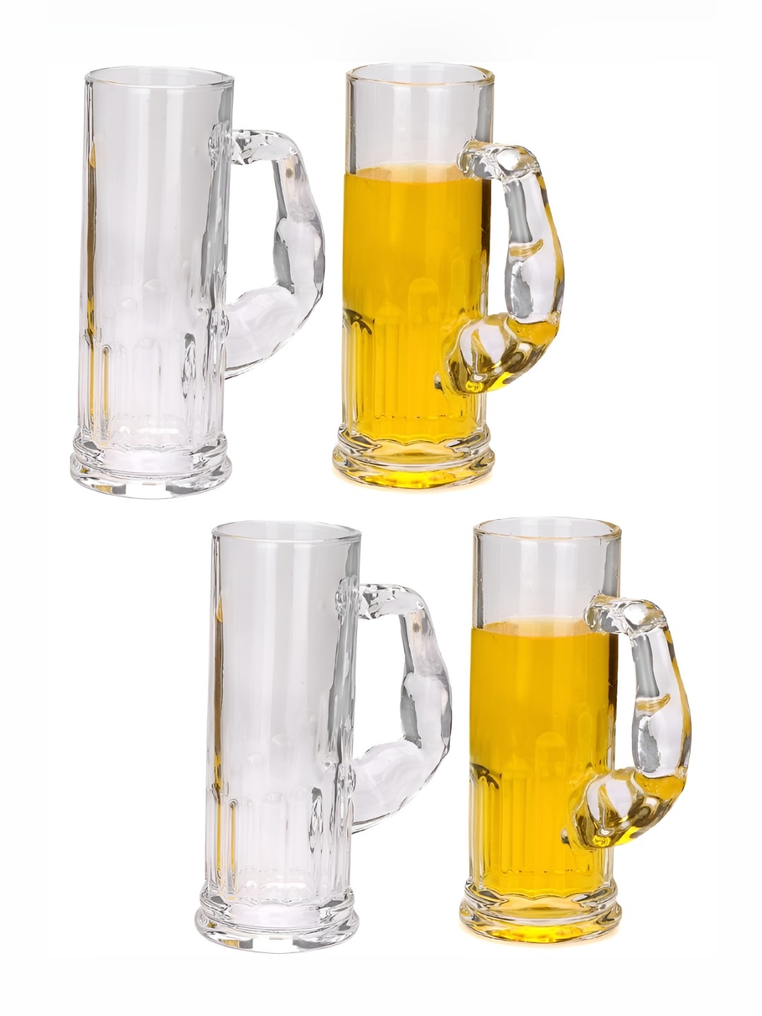 

1ST TIME Transparent 4 Pieces Glass Dishwasher Safe Bar Glasses