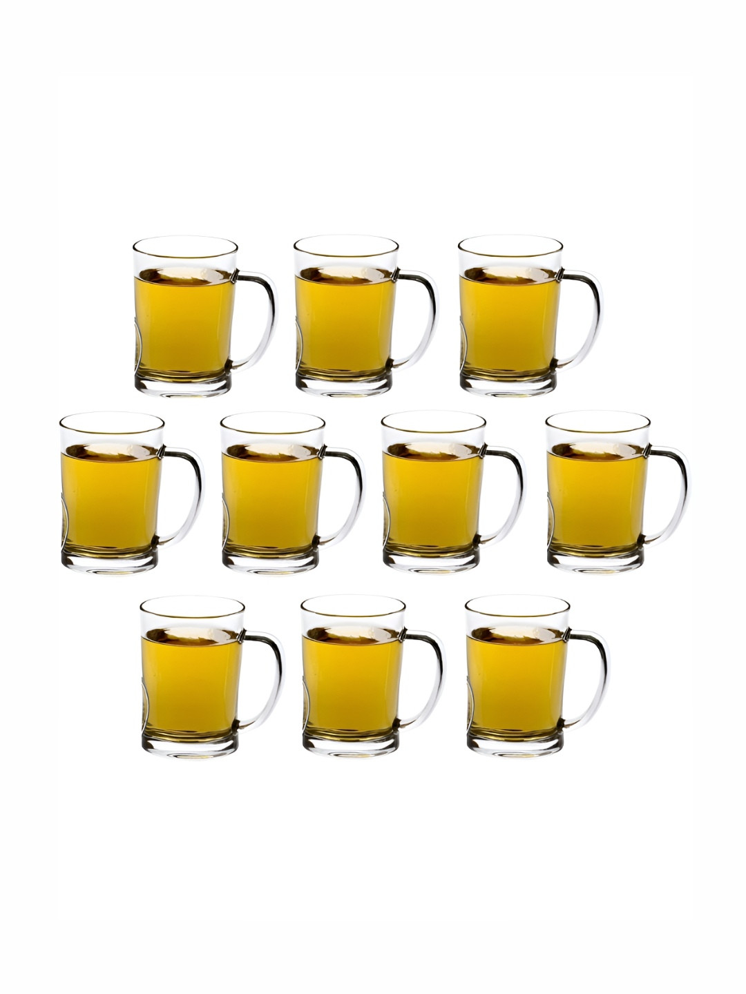 

1ST TIME Unisex Transparent 10 Pieces Beer Glass 350 ml