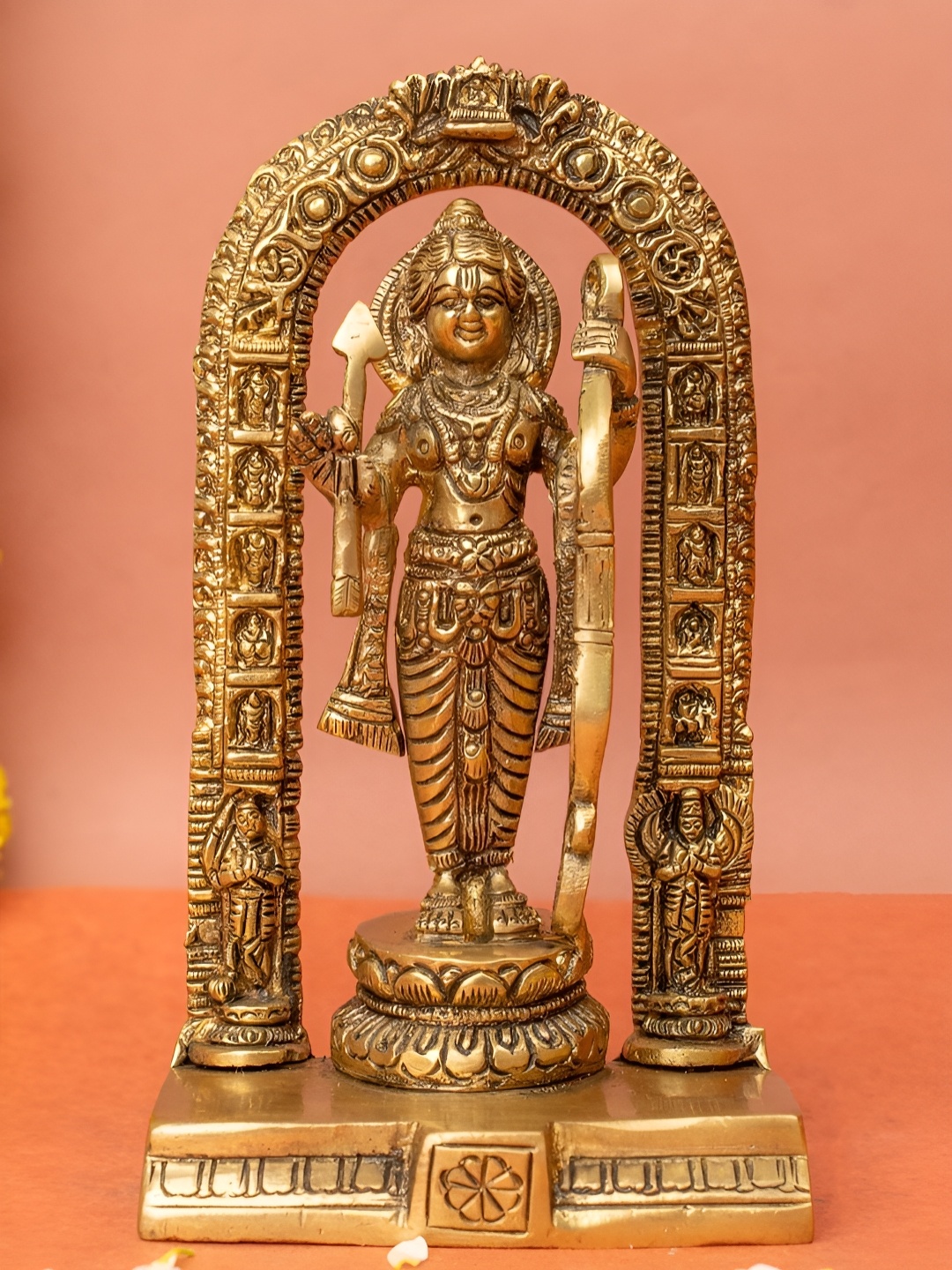 

The Advitya Gold-Toned Brass Ram Lalla Religious Idol Showpiece